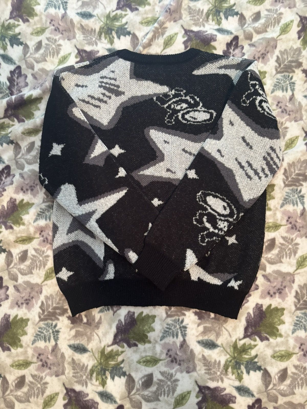 Other Y2K Space Graphic Sweater – Black/Grey/White Knit Streetwear Size US L / EU 52-54 / 3 - 1 Thumbnail