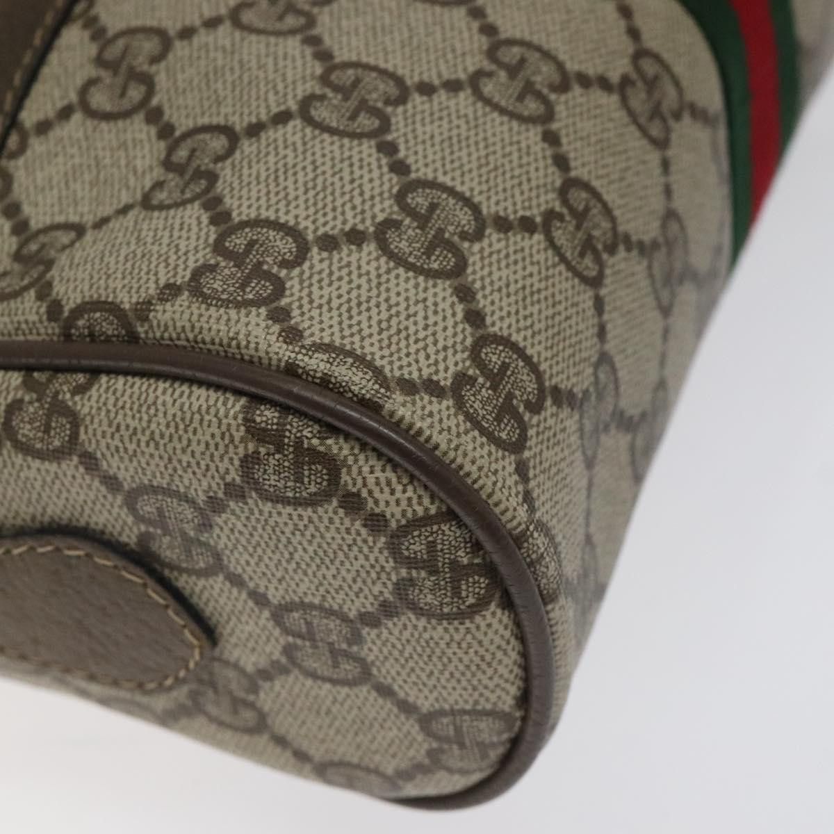 Gucci GUCCI GG Supreme Web Sherry Line Shoulder Bag Pvc Beige 56 Size ONE SIZE - 11 Thumbnail
