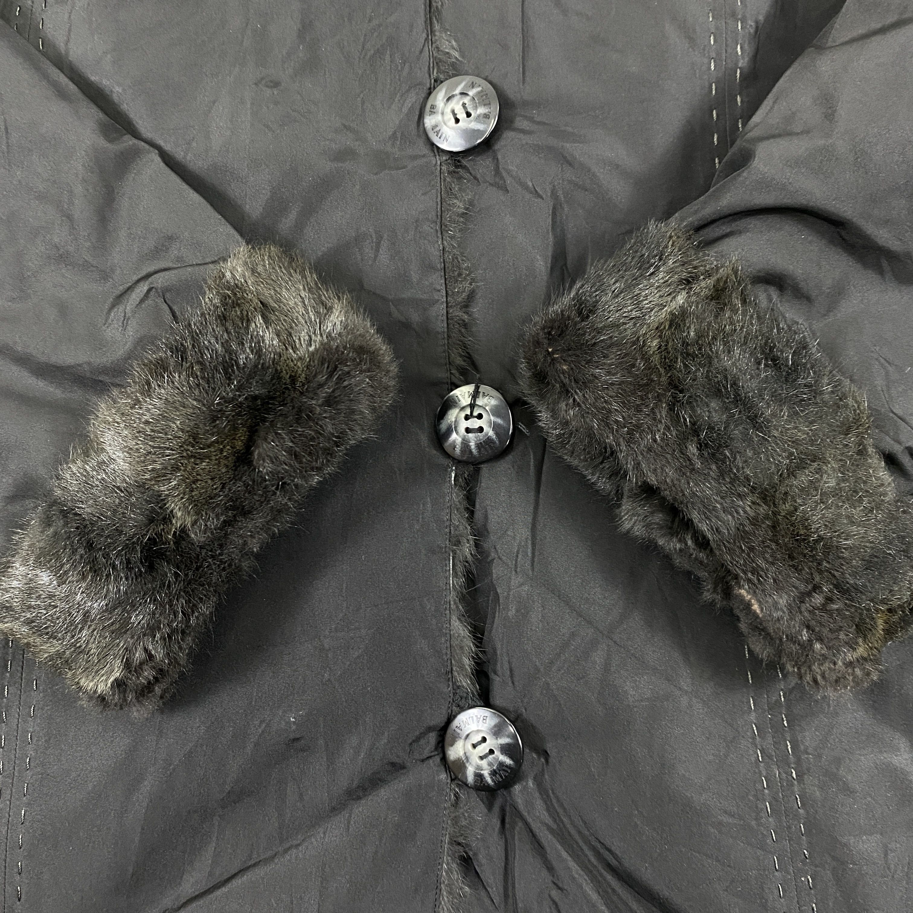 If Six Was Nine Vintage Balmain Paris Fur Riversible Long Coat Jacket- J447 Size US L / EU 52-54 / 3 - 9 Thumbnail
