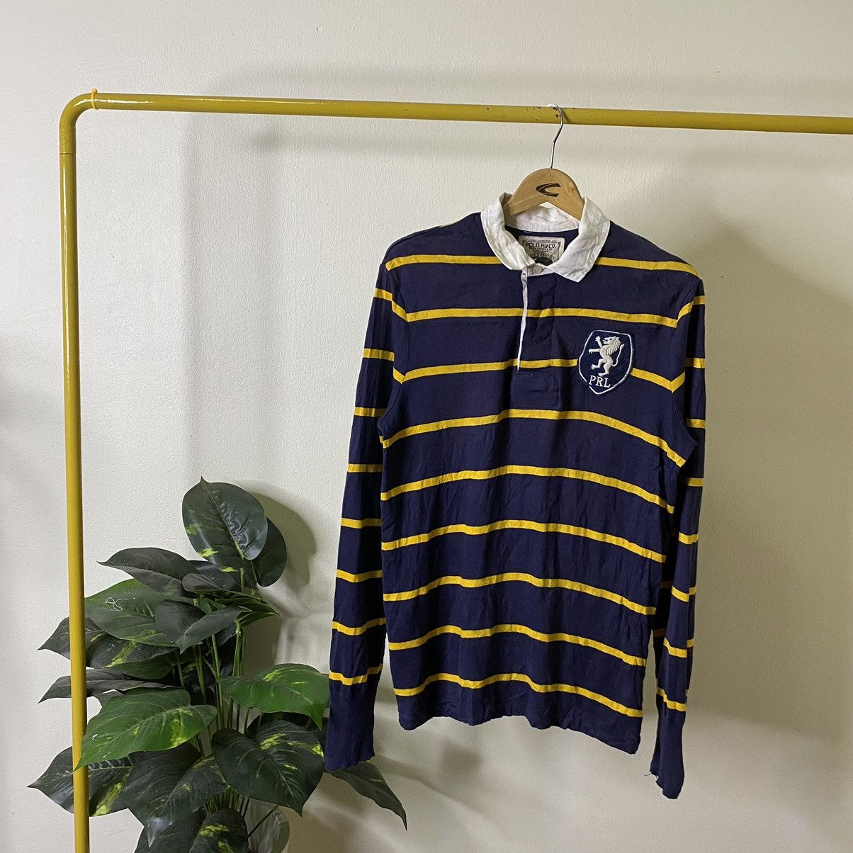 Polo Ralph Lauren × Vintage Vintage Polo RL Stripes Rugby Jersey Size US M / EU 48-50 / 2 - 1 Thumbnail