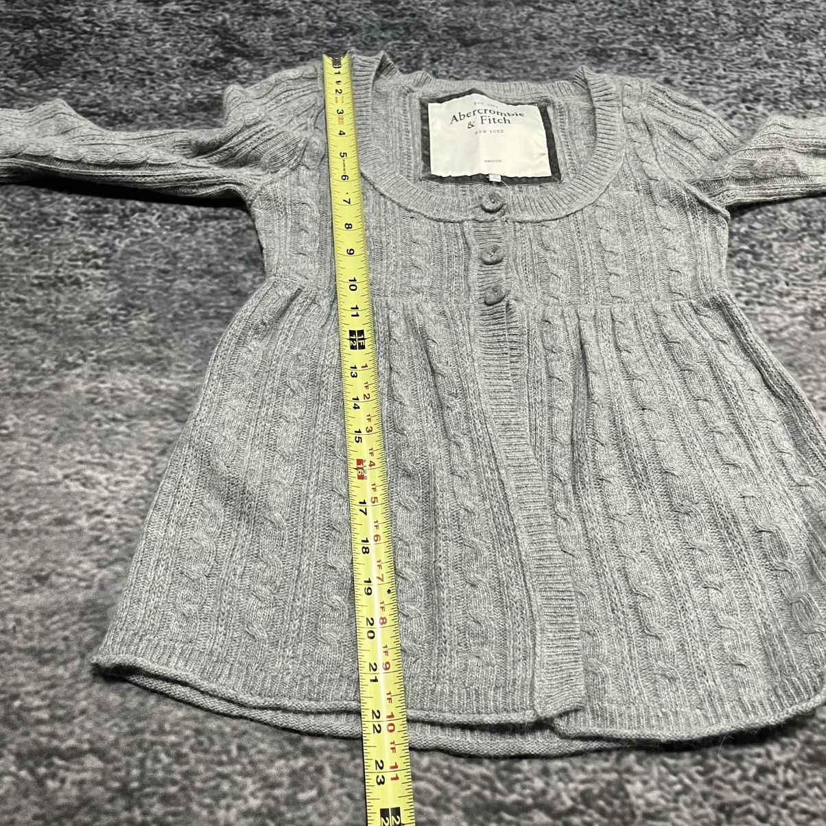 Abercrombie & Fitch Vintage Y2K Abercrombie & Fitch Babydoll Cable Knit Cardigan Size M / US 6-8 / IT 42-44 - 11 Thumbnail