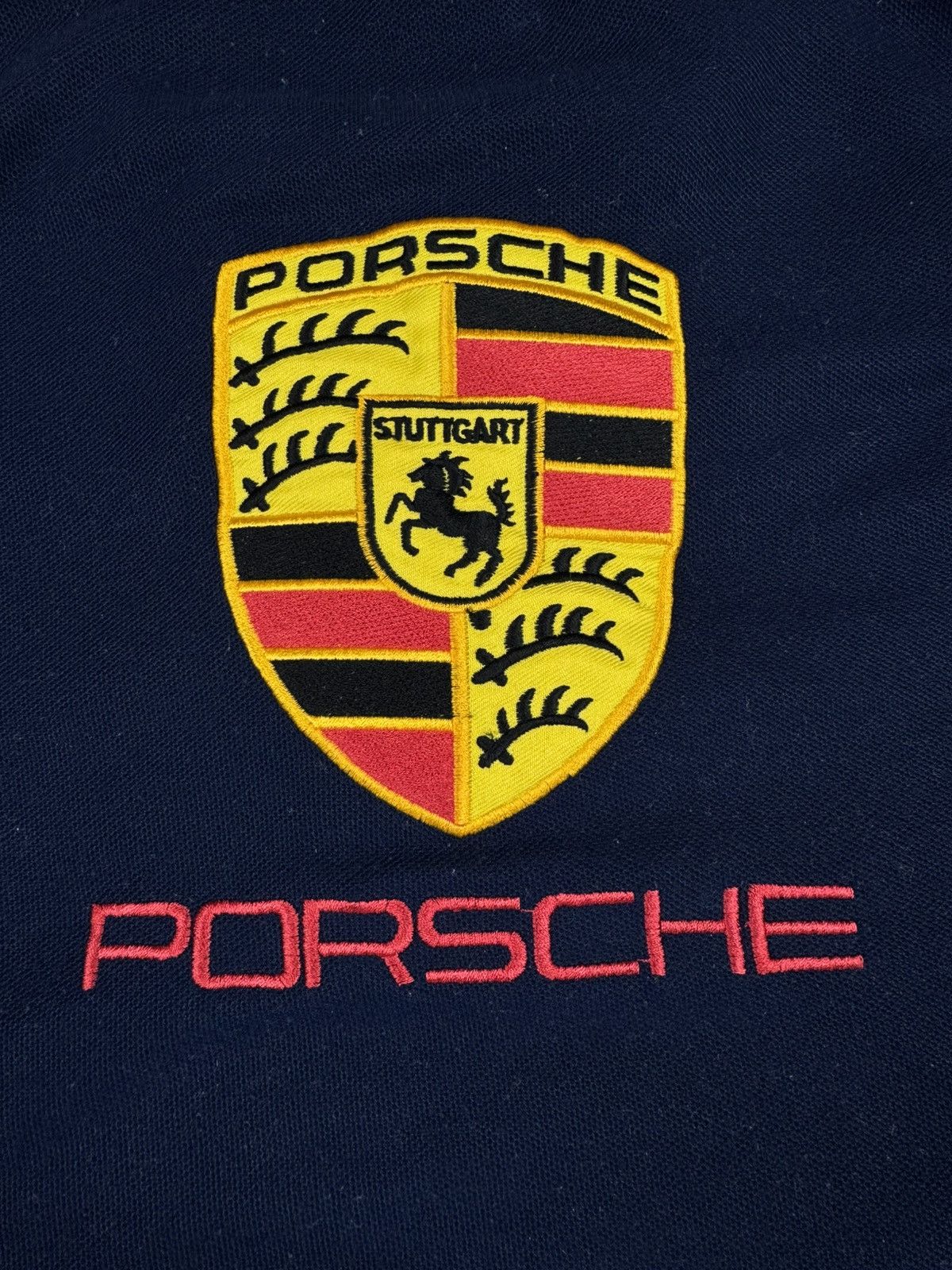 Porsche Design Vintage 90s Porsche embroidered logo polo tee racing Size US M / EU 48-50 / 2 - 12 Thumbnail