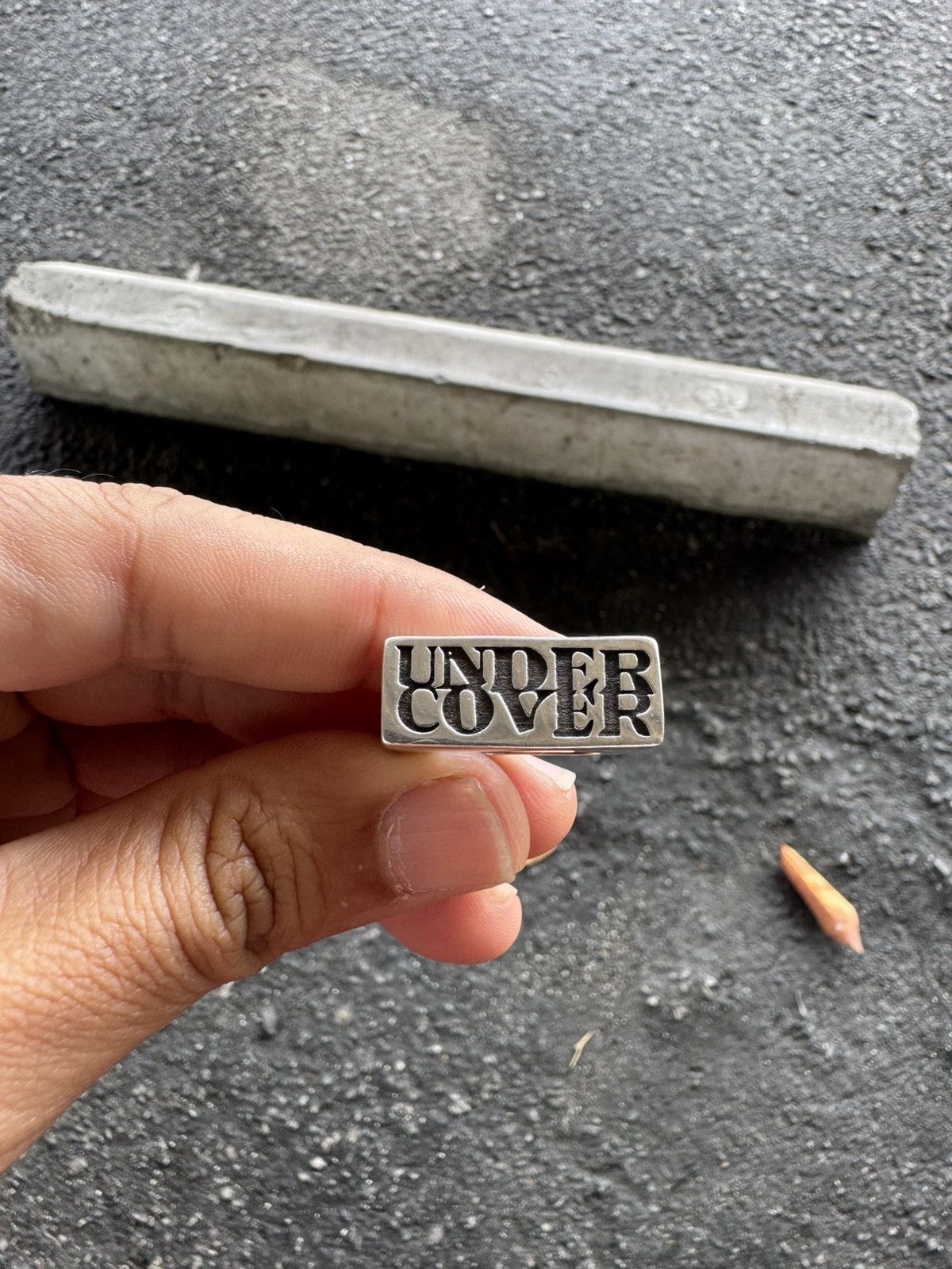 Undercover Undercover - Stamp Logo Ring Size ONE SIZE - 1 Thumbnail