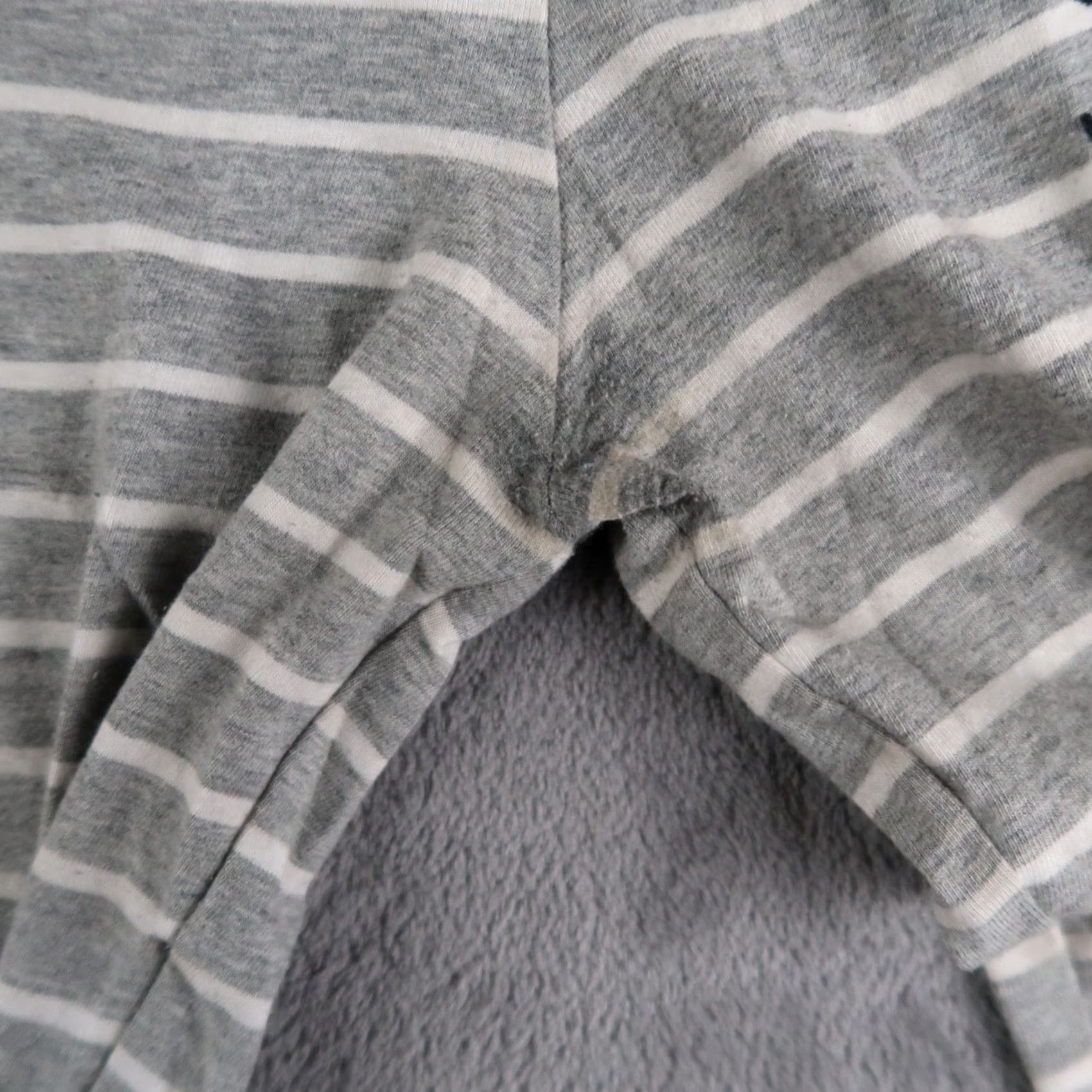 Vintage VINTAGE? STUSSY Cropped Long Sleeve T-Shirt Women XS Gray Embroidered Striped Knit Cotton Blend Shirt Ladies/ Womens? Size XS / US 0-2 / IT 36-38 - 5 Thumbnail