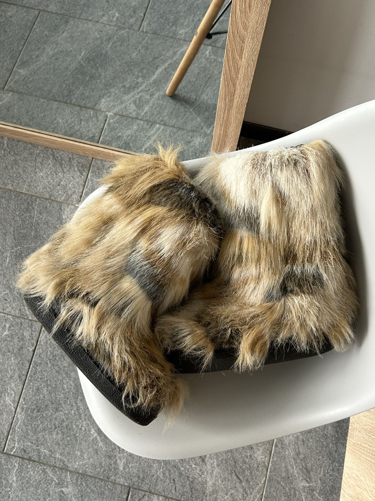 Japanese Brand FAUX FUR RICK OWENS VIBE YETI BOOTS STYLE hysteric glamour Size US 8.5 / EU 41-42 - 3 Thumbnail