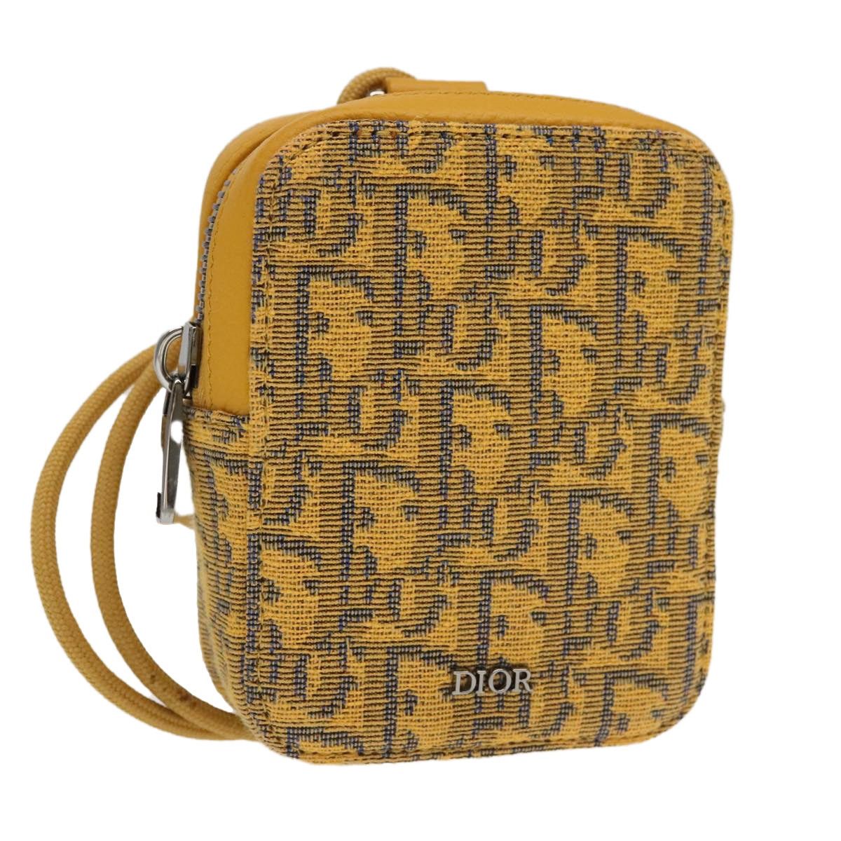 Dior DIOR Trotter Canvas Shoulder Bag Yellow Silver Size ONE SIZE - 1 Thumbnail