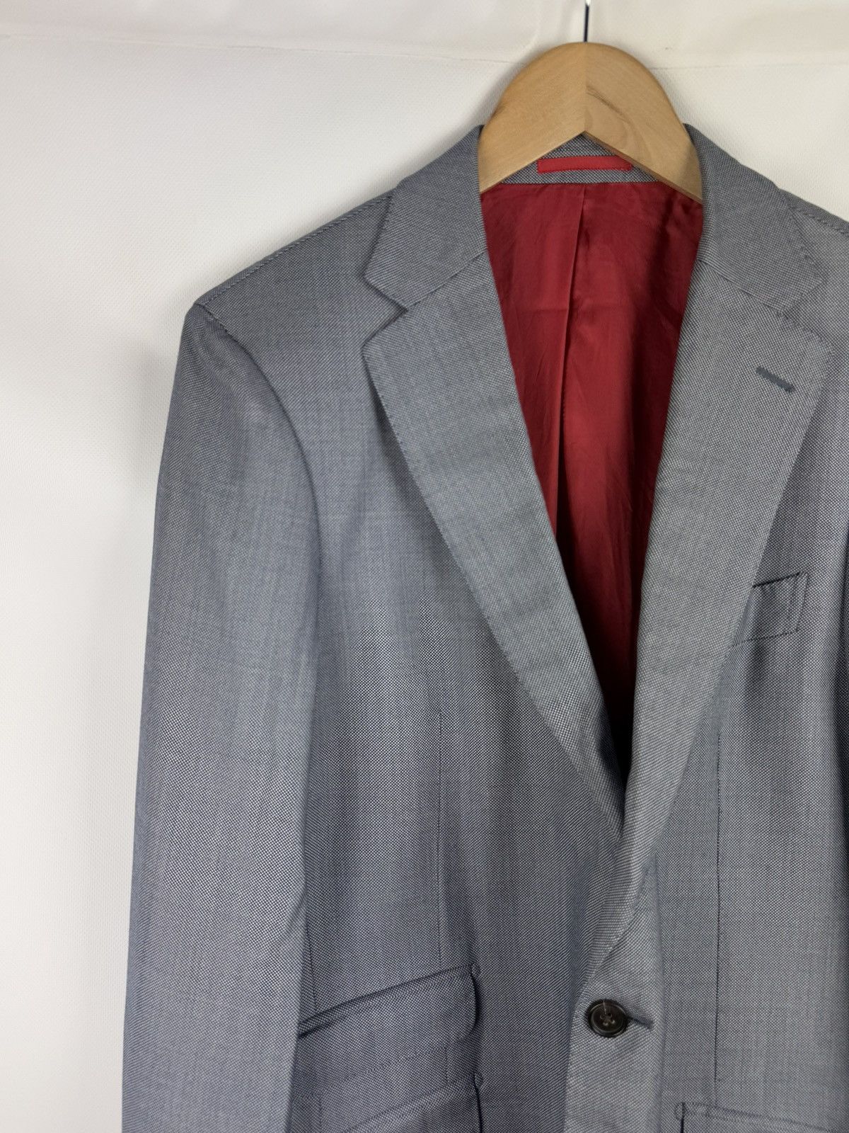 Suitsupply × Vitale Barberis Canonico Suitsupply Vitale Barberis Canonico Men’s Wool Blazer Jacket Size 42R - 4 Thumbnail