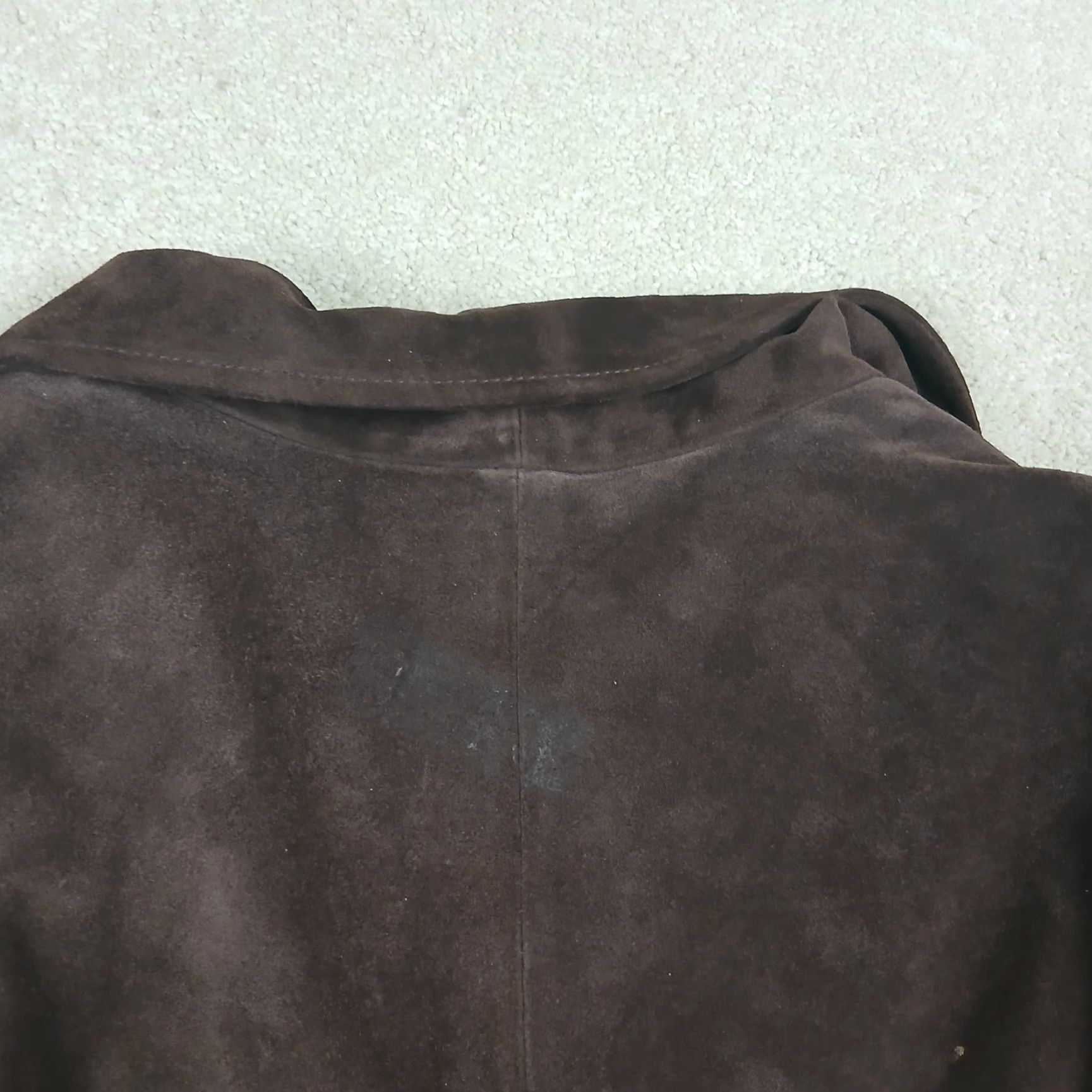 Roundtree & Yorke VINTAGE Roundtree & Yorke Suede Leather Blazer Sport Coat Mens M Brown Size 40R - 7 Thumbnail