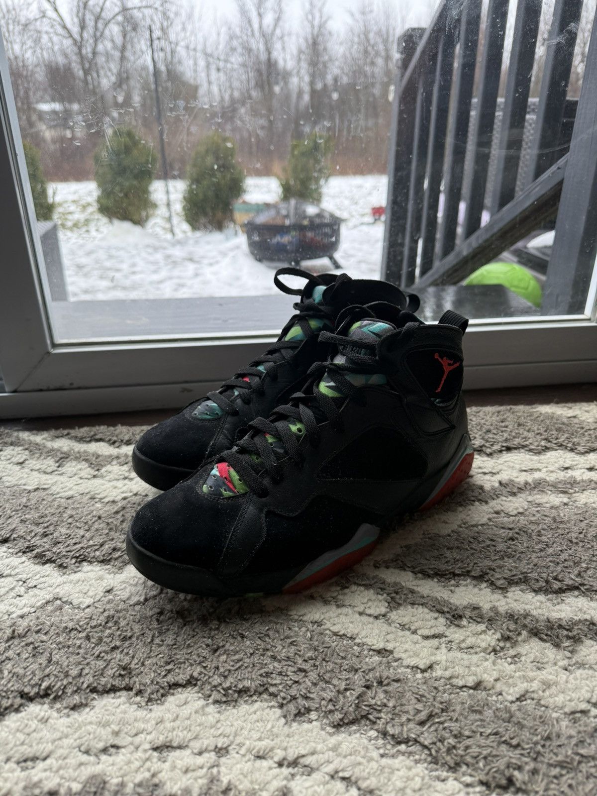 Jordan Brand × Nike Sz 11 jordan 7 “Barcelona nights” USED Size US 11 / EU 44 - 1 Thumbnail