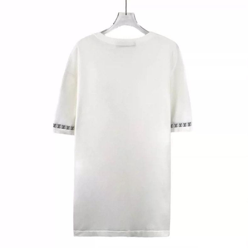 Louis Vuitton Louis Vuitton 24 white monogrammed cotton crew neck short Size US XL / EU 56 / 4 - 2 Thumbnail
