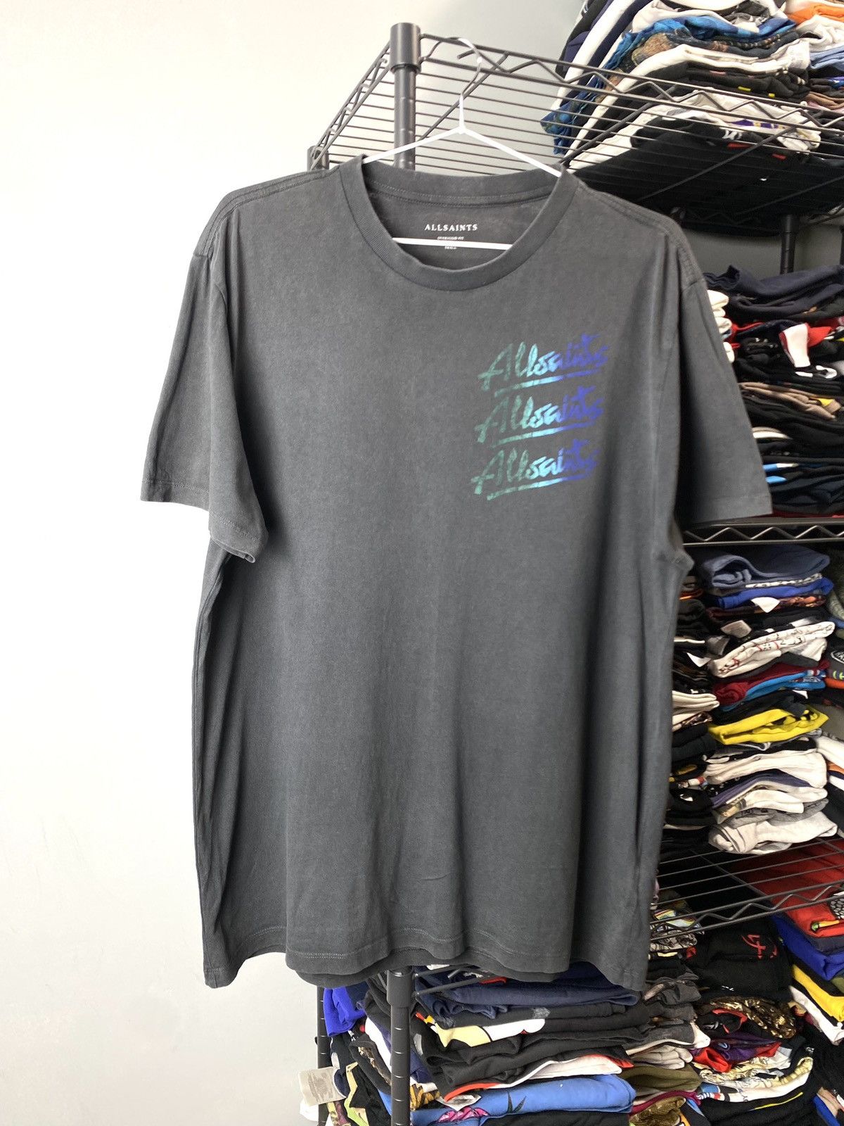 Allsaints Vintage All Saints Gradient Art T Shirt Hype Y2K Size US S / EU 44-46 / 1 - 2 Thumbnail