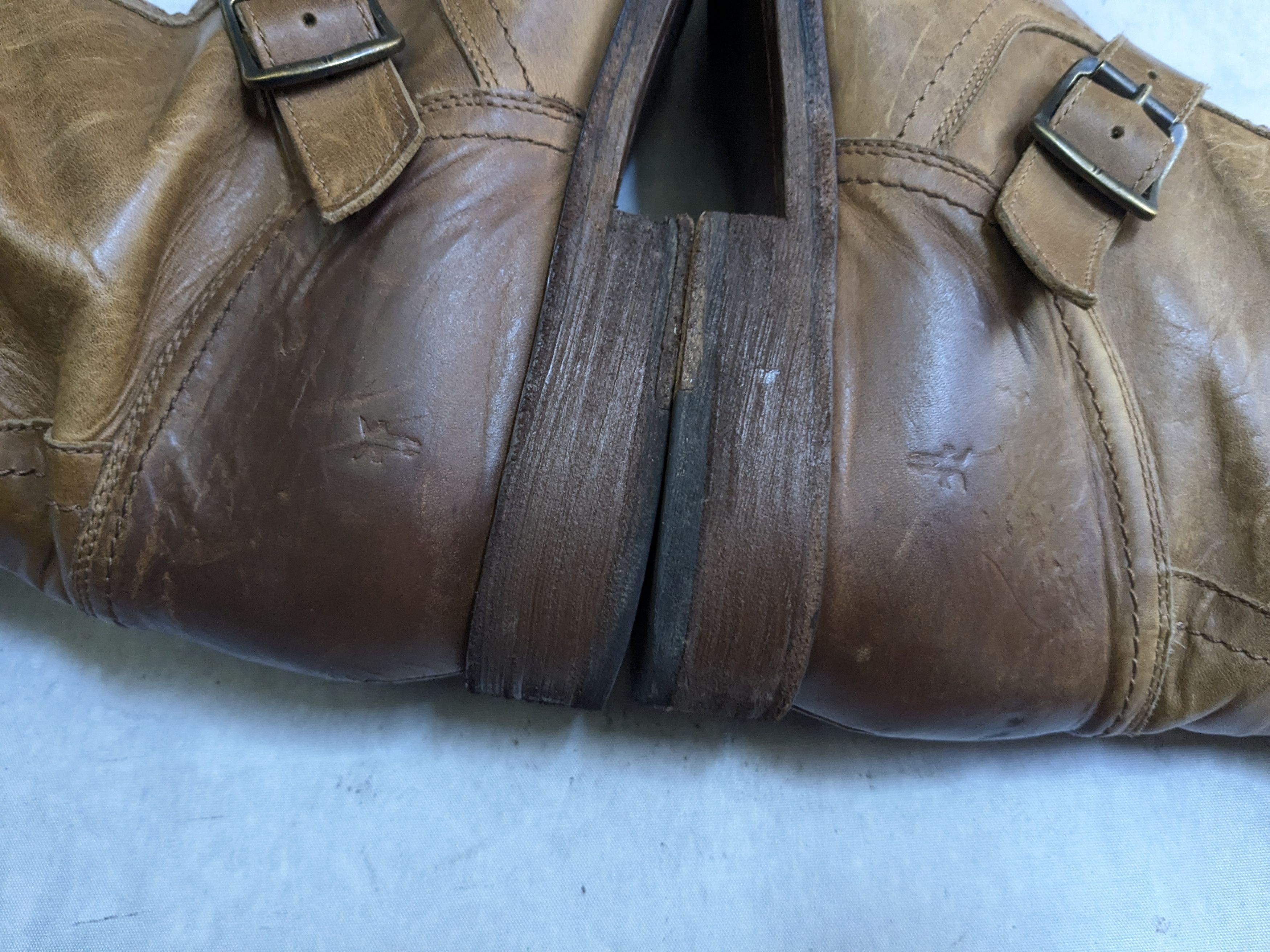 Frye Frye Engineer Boots Brown Leather 11.5 Motorcycle Biker Size US 11.5 / EU 44-45 - 8 Thumbnail