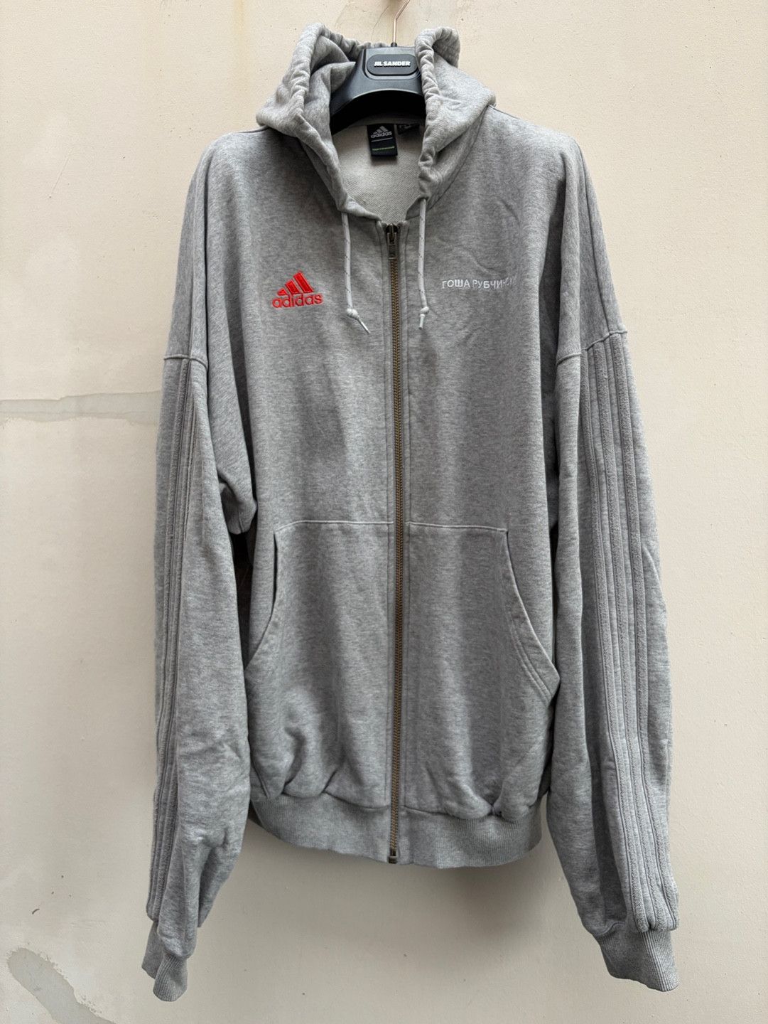 Gosha Rubchinskiy x adidas hoodie サイズXL ADIDAS X Gosha Rubchinskiy Men's White Graphic Pullover Hoodie SZ