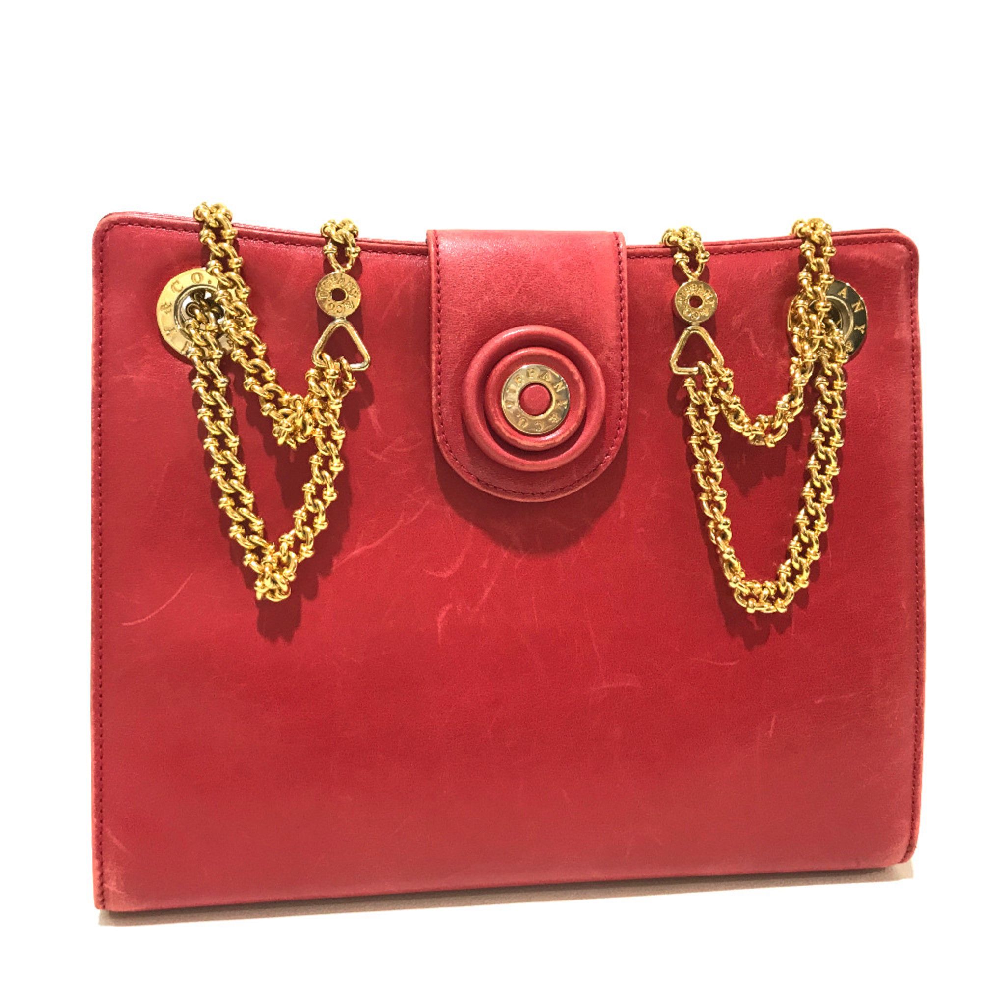 Tiffany & Co. TIFFANY&Co. vintage Bag Pochette ChainShoulder Shoulder Bag Red Red GoldHardware Size ONE SIZE - 1 Thumbnail