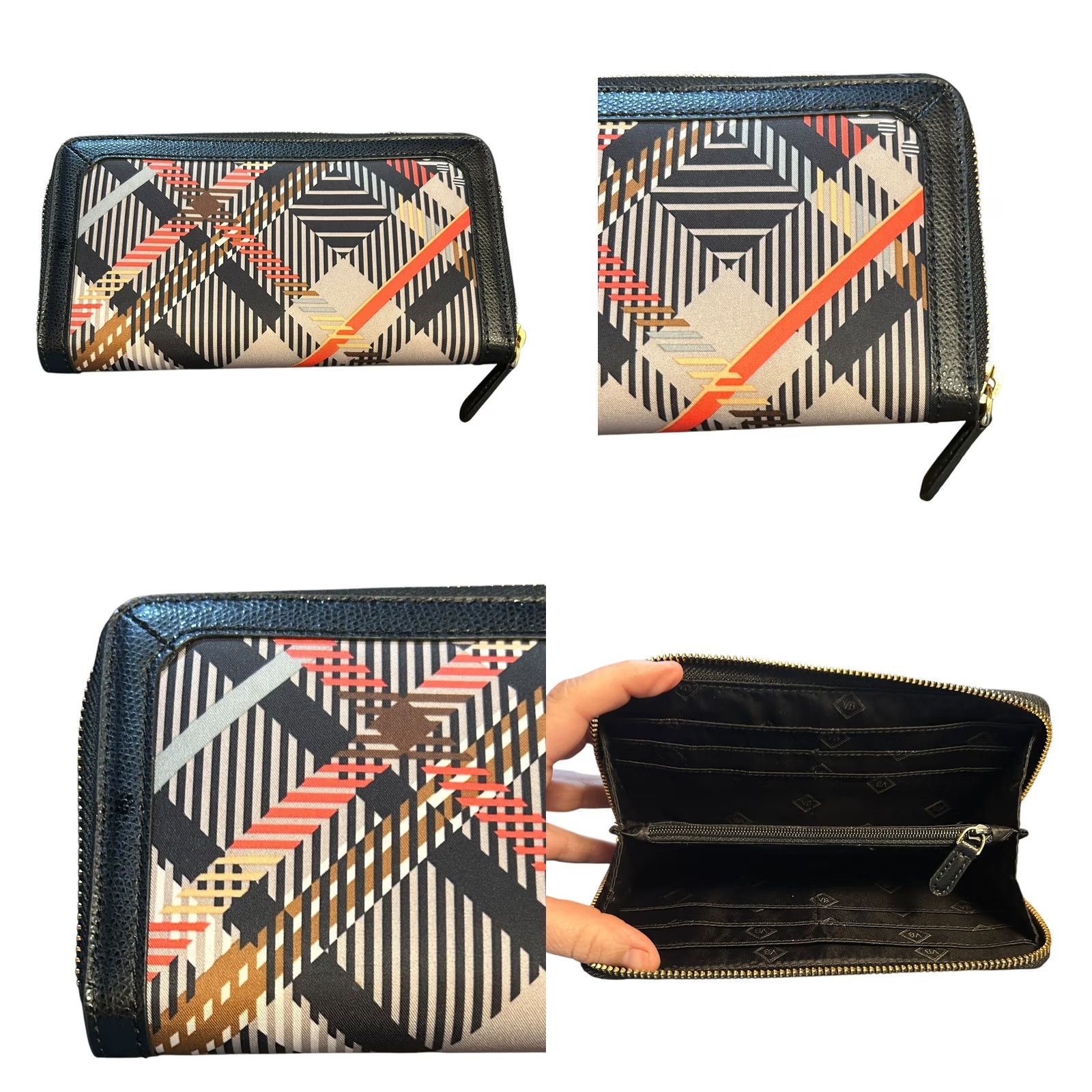 Vera Bradley VERA BRADLEY SOPHIA GEORGIA PLAID LEATHER TRIMMED WALLET POLLY TWILL FABRIC NWOT Wallet Zip-Around RFID Blocking Womens Size ONE SIZE - 8 Thumbnail