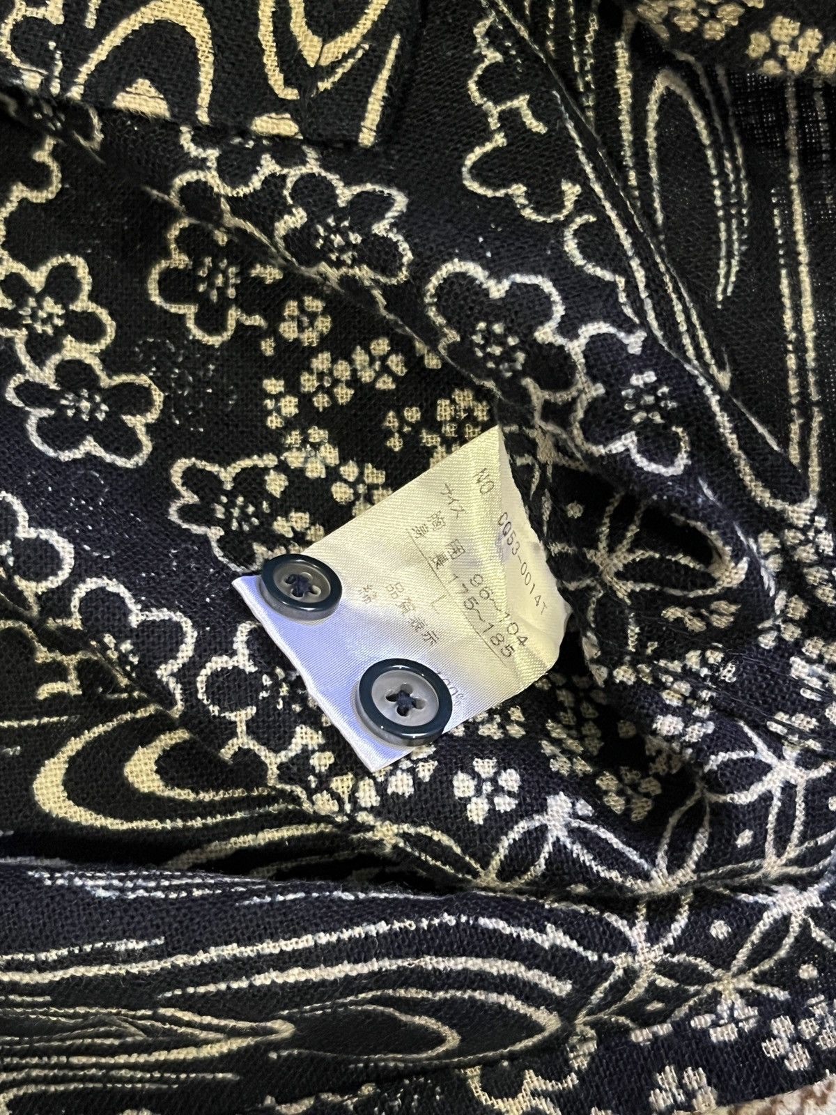 Japanese Brand × Vintage Custom Sashiko Mieru Avant Garde Button up Motive Shirt Size US L / EU 52-54 / 3 - 7 Thumbnail