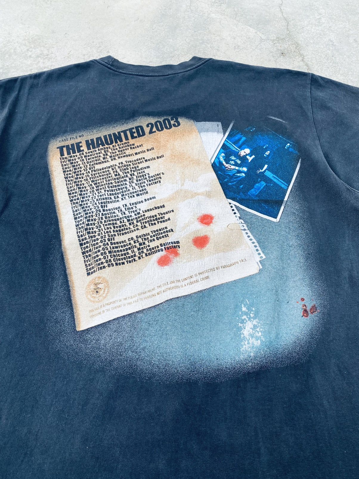 Vintage The Haunted Heavy Metal Band Distressed Tees