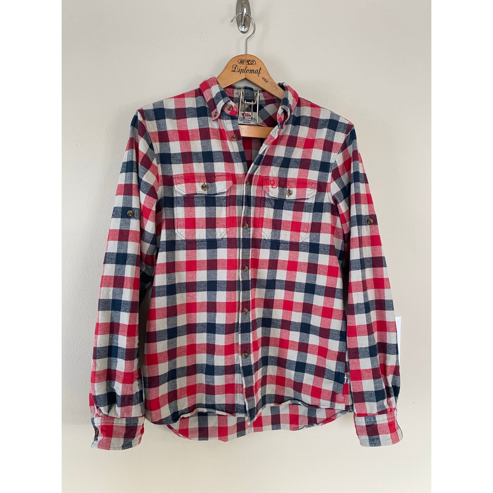 Fjallraven FjallRaven Long Sleeve Cotton Flannel Shirt Slim Fit Medium Size US M / EU 48-50 / 2 - 2 Thumbnail