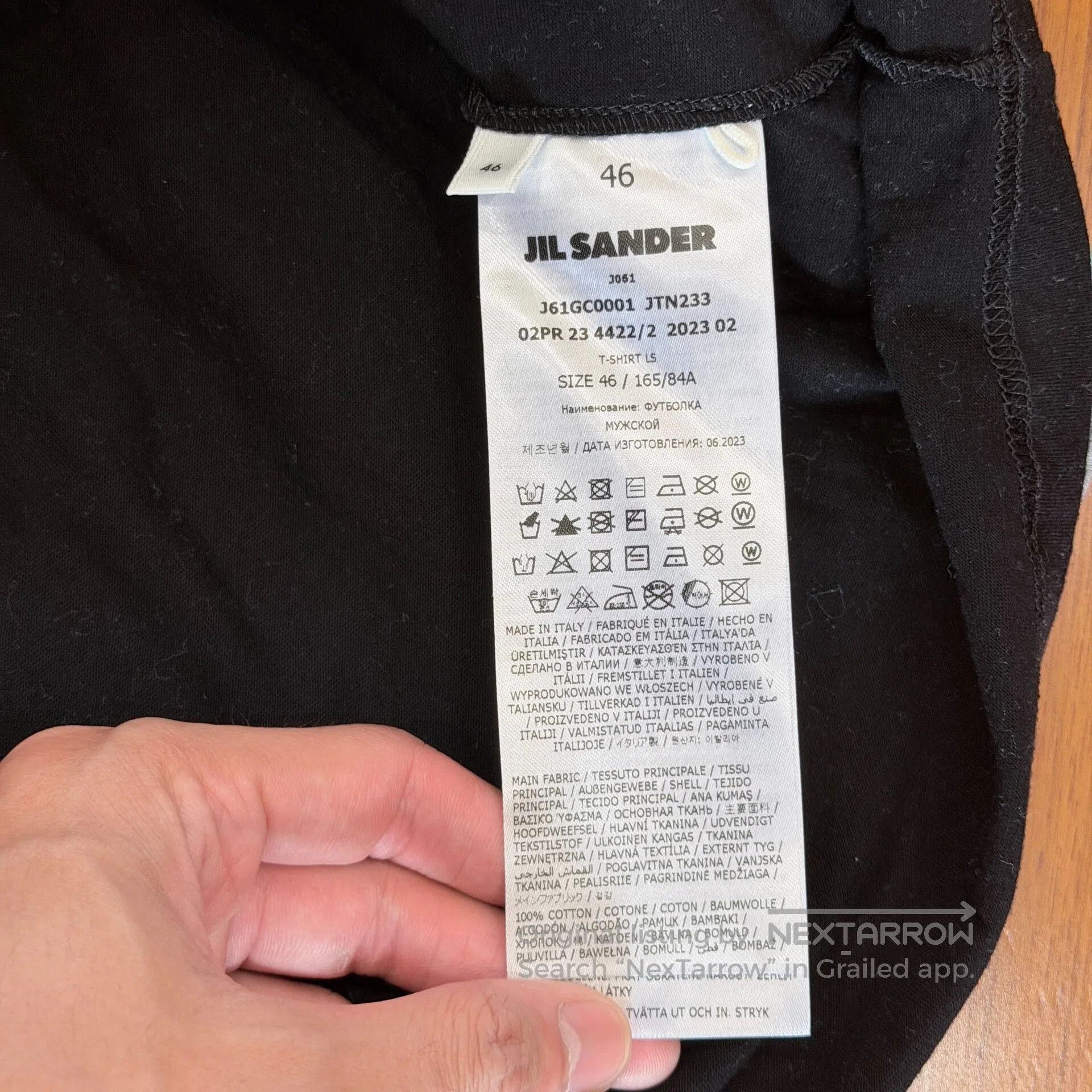 Jil Sander Jilsander Black Gray Layered Long Sleeve. Size US S / EU 44-46 / 1 - 4 Thumbnail