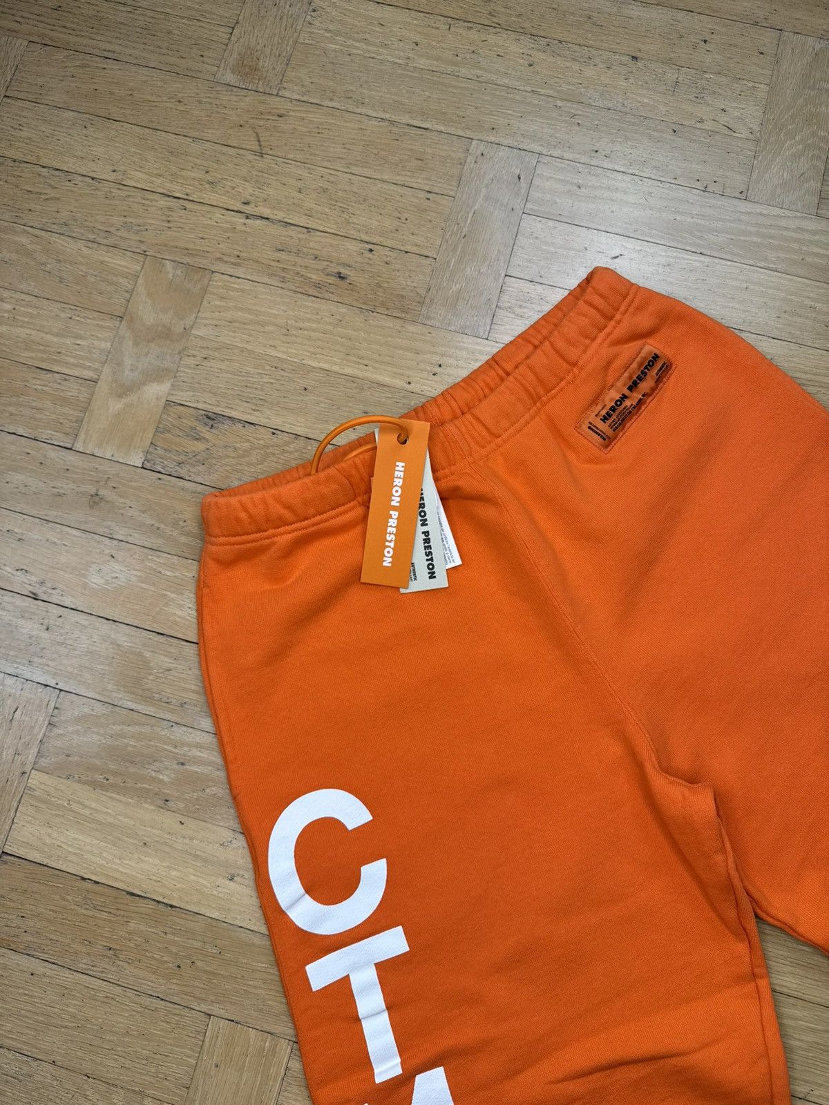 Heron Preston HERON PRESTON ORANGE “STYLE” SWEATPANTS Size US 32 / EU 48 - 6 Thumbnail