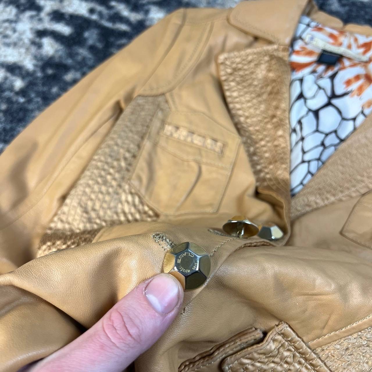 Roberto Cavalli Roberto Cavalli Luxury Pelle Leather Jacket Size S / US 4 / IT 40 - 4 Thumbnail