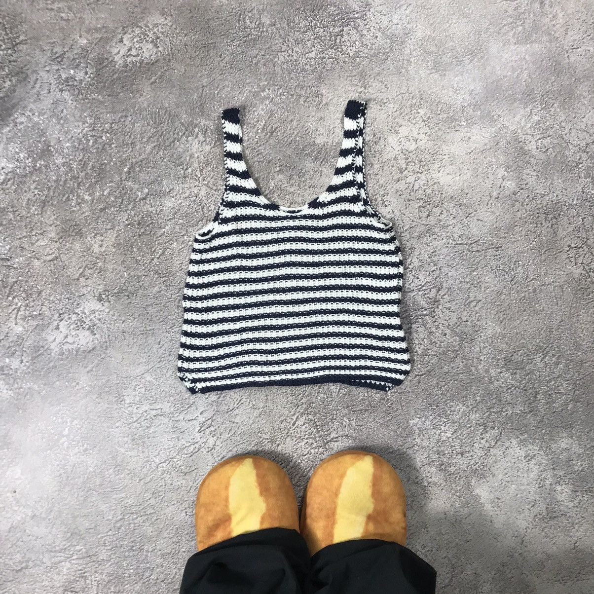Vintage Vintage Y2K Striped Knit Tank Top Oversized Grunge 90s XS Size XS / US 0-2 / IT 36-38 - 2 Thumbnail