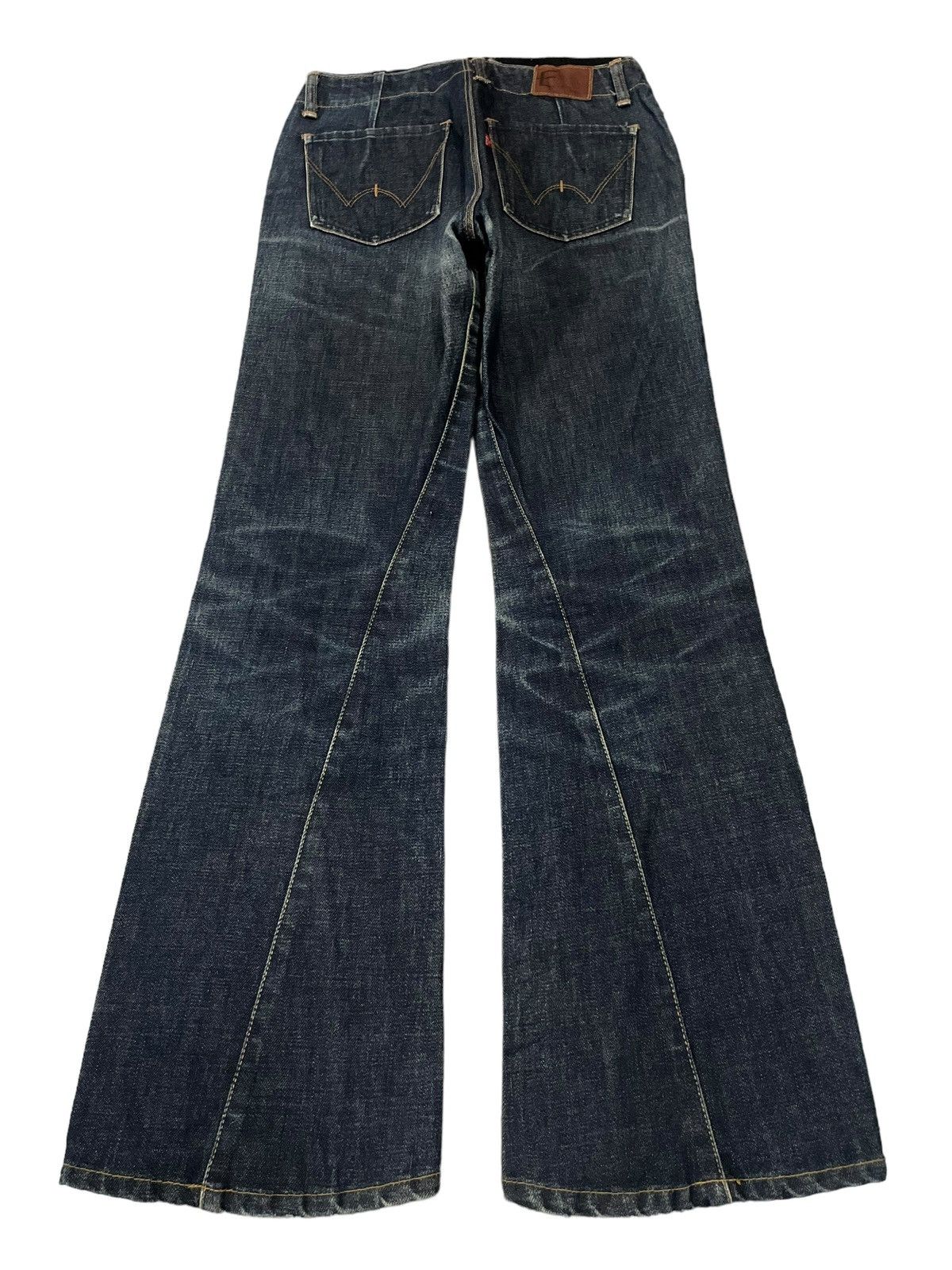 Edwin Vintage Edwin E Function Fade Wash Twisted Style Flare Jeans Size US 29 - 7 Thumbnail