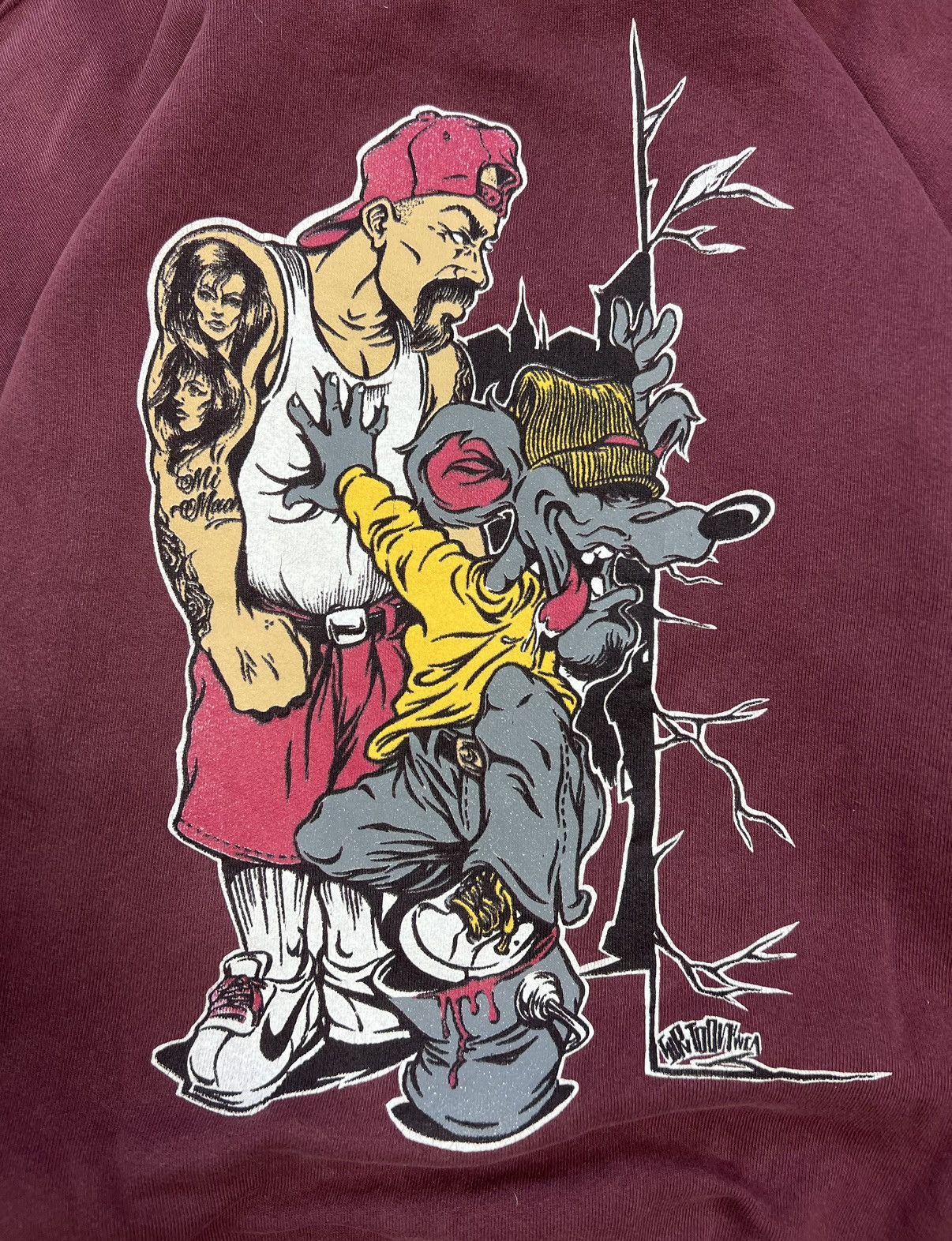 Other Rare Hoodie Sucker Brand Skateboard Vintage 90’s Hip Hip Rap Size US L / EU 52-54 / 3 - 3 Thumbnail