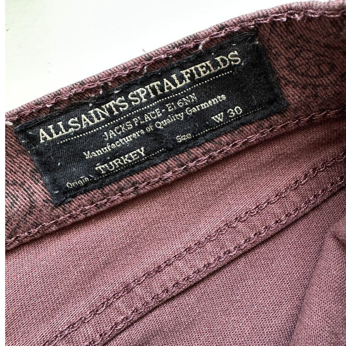 Allsaints AllSaints Spitalfields Jacks Place Paisley skinny Jeans 30 Size 30" / US 8 / IT 44 - 8 Thumbnail