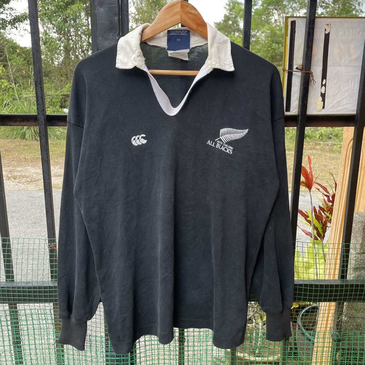 Canterbury of New Zealand 🔥Vintage Canterbury New Zealand All Blacks Rugby Shirts Size US L / EU 52-54 / 3 - 5 Thumbnail