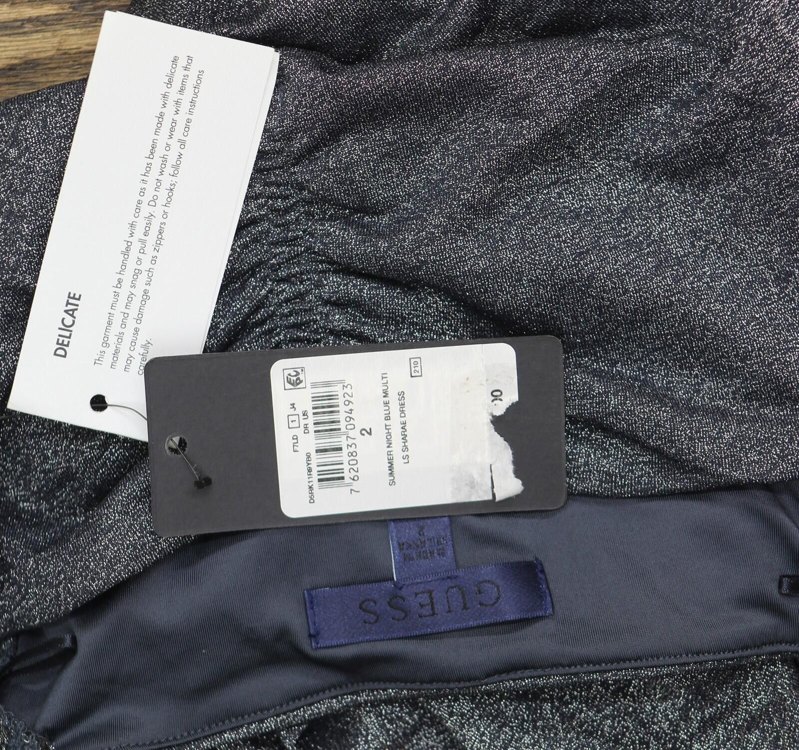 Guess Nwt Guess Long Side Slit Sweetheart Sharae Dress Blue Gray 2 Size XS / US 0-2 / IT 36-38 - 4 Thumbnail