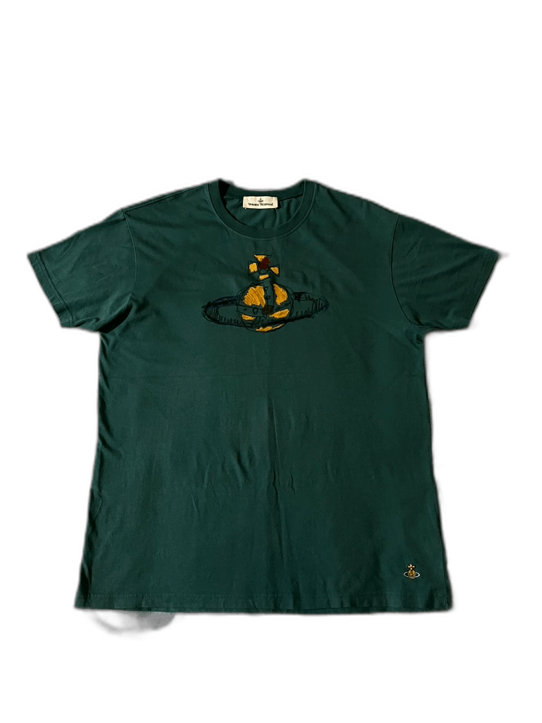 Vivienne Westwood Vivienne Westwood Saturn Embroidered Short Sleeve T-Shirt Size US XL / EU 56 / 4 - 1 Thumbnail