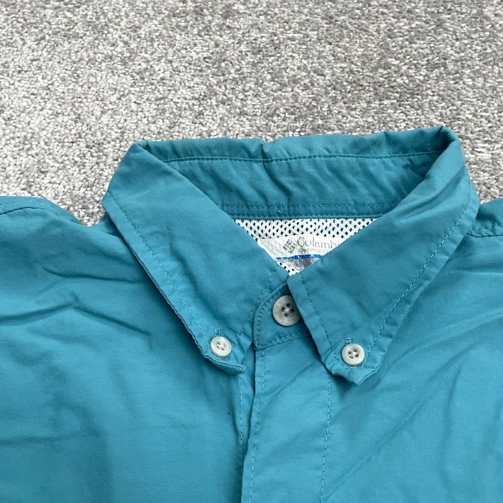 Vintage Columbia Shirt Mens Large Blue Short Sleeve PFG Omni Shade Bahama Casual Size US L / EU 52-54 / 3 - 3 Thumbnail