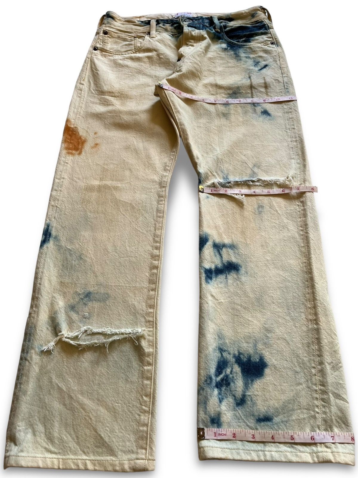 Japanese Brand Vintage Japanese Canton Overalls Buckle Back Selvedge Jeans Size US 30 / EU 46 - 13 Thumbnail