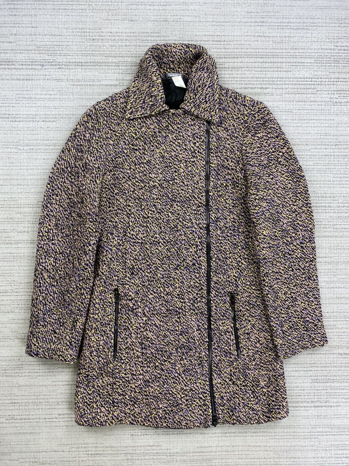 Versace 🔥RARE Vintage Gianni Versace Asymmetrical Knit Jacket Size US S / EU 44-46 / 1 - 5 Thumbnail