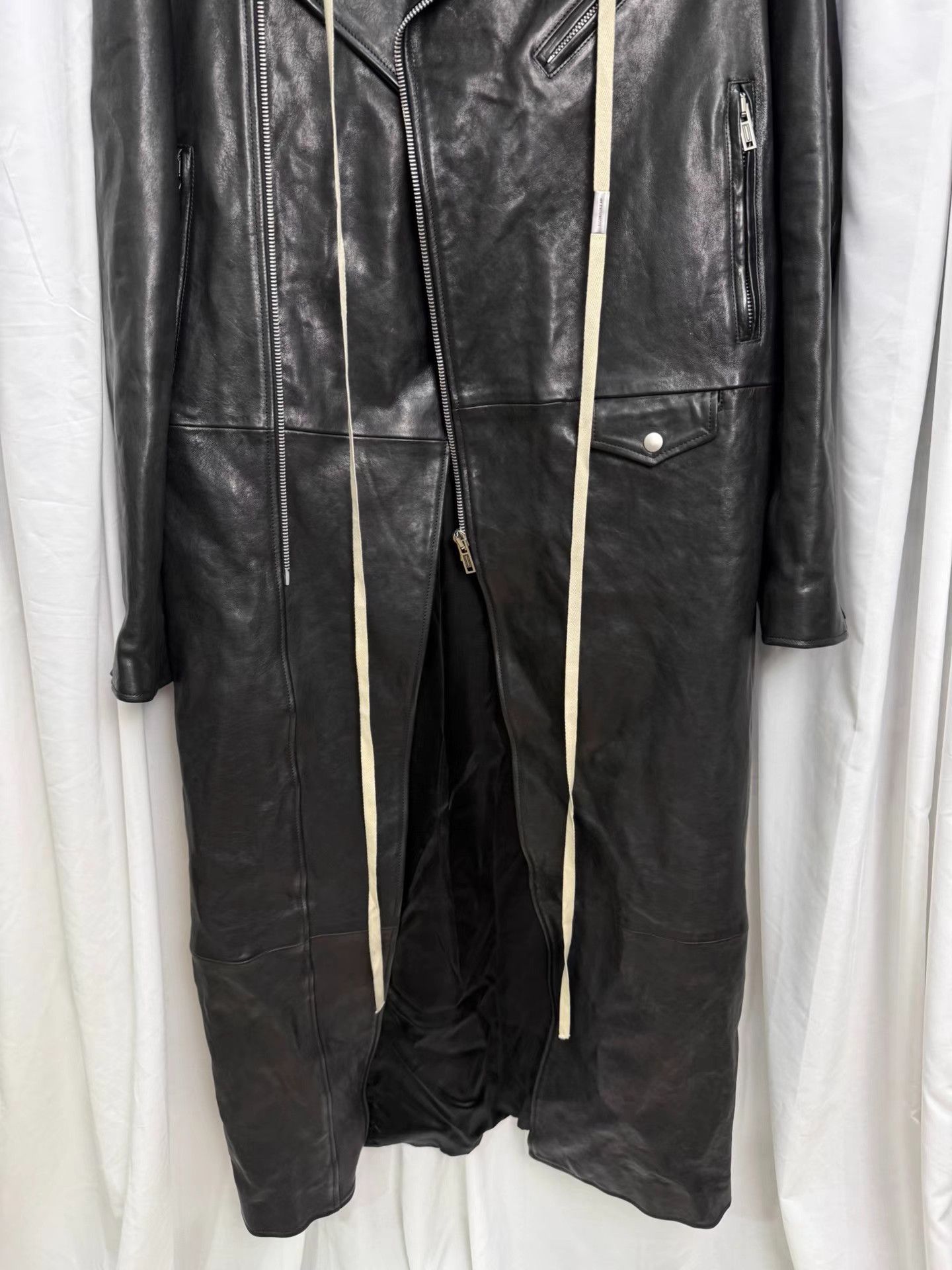 Ann Demeulemeester Ann Demeulemeester 24AW Extra Long Biker Coat K20 Size US M / EU 48-50 / 2 - 5 Thumbnail