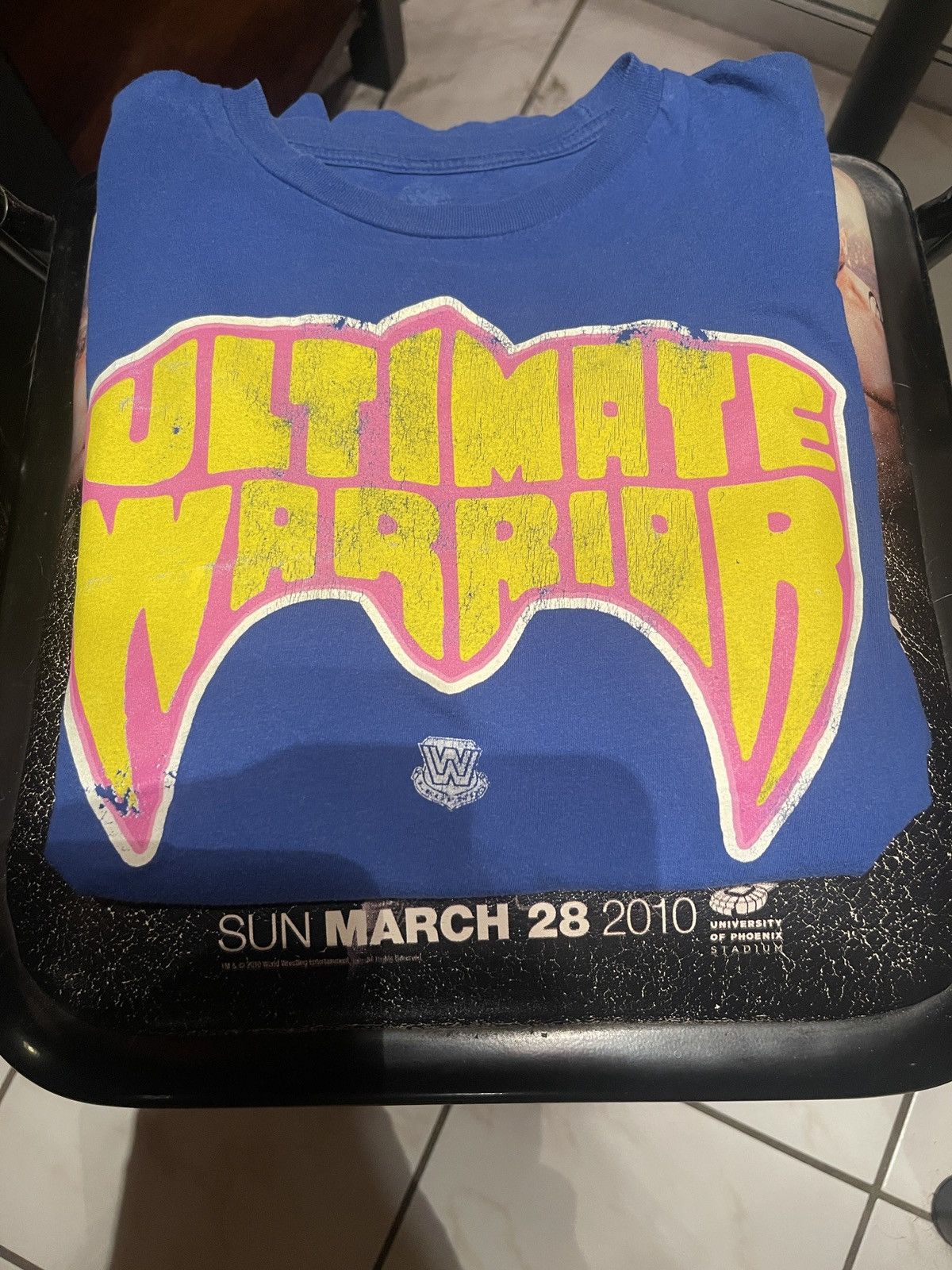 WWE Ultimate Warrior WWE/WWF Vintage Style Tee Size US M / EU 48-50 / 2 - 2 Thumbnail