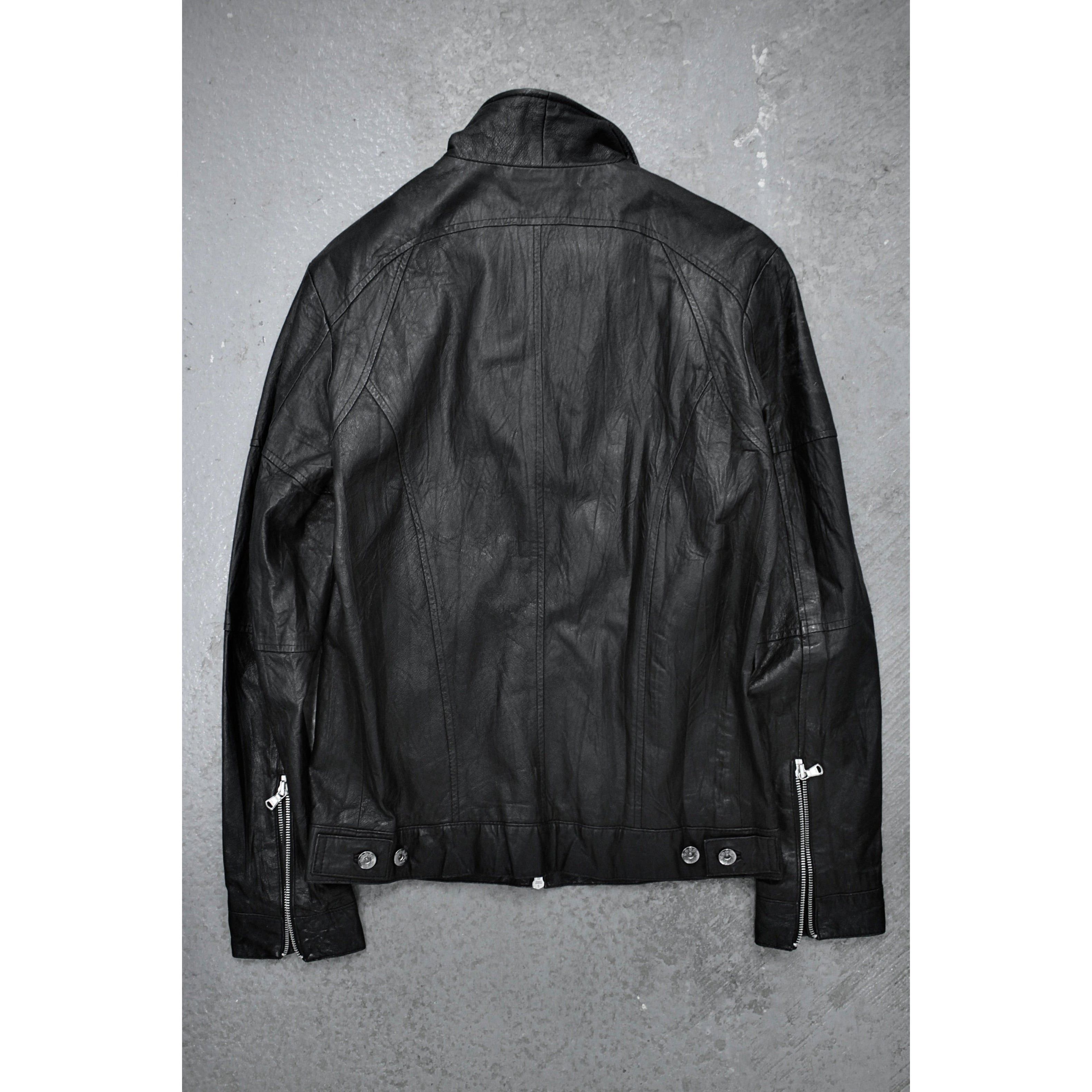 JACKROSE Early 00s Pigskin Leather Rider Jacket