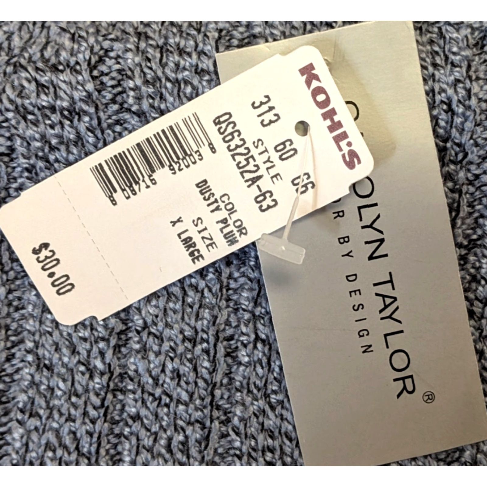 Vintage NWT Kohl's Carolyn Taylor Essentials XL Dusty Plum Womens Long Sleeve Sweater Size XL / US 12-14 / IT 48-50 - 5 Thumbnail