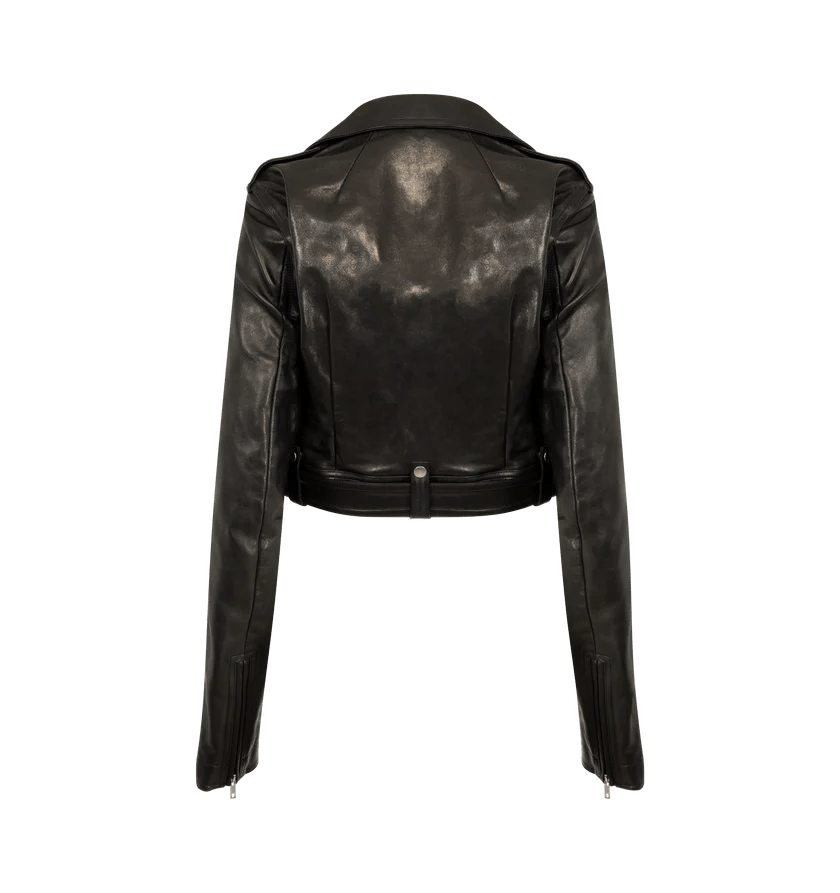 Rick Owens o1h1sh11225 Cropped Luke Stooges Jacket in Black Size M / US 6-8 / IT 42-44 - 2 Thumbnail