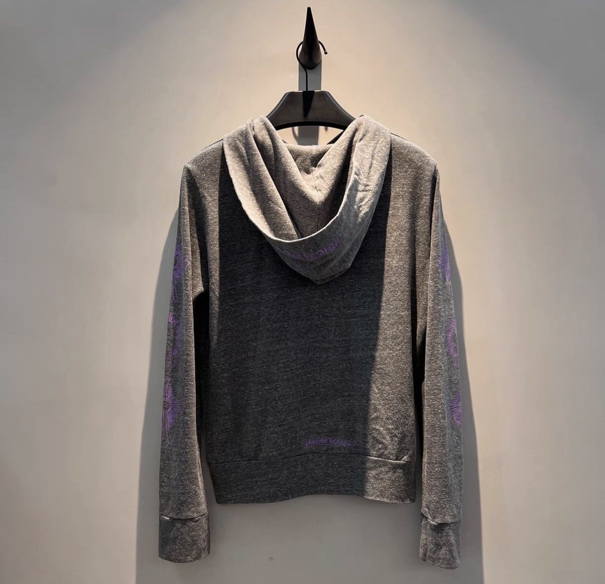 Chrome Hearts Chrome Hearts Gray Hoodie with Purple T-Bar Zipper Size US S / EU 44-46 / 1 - 3 Thumbnail
