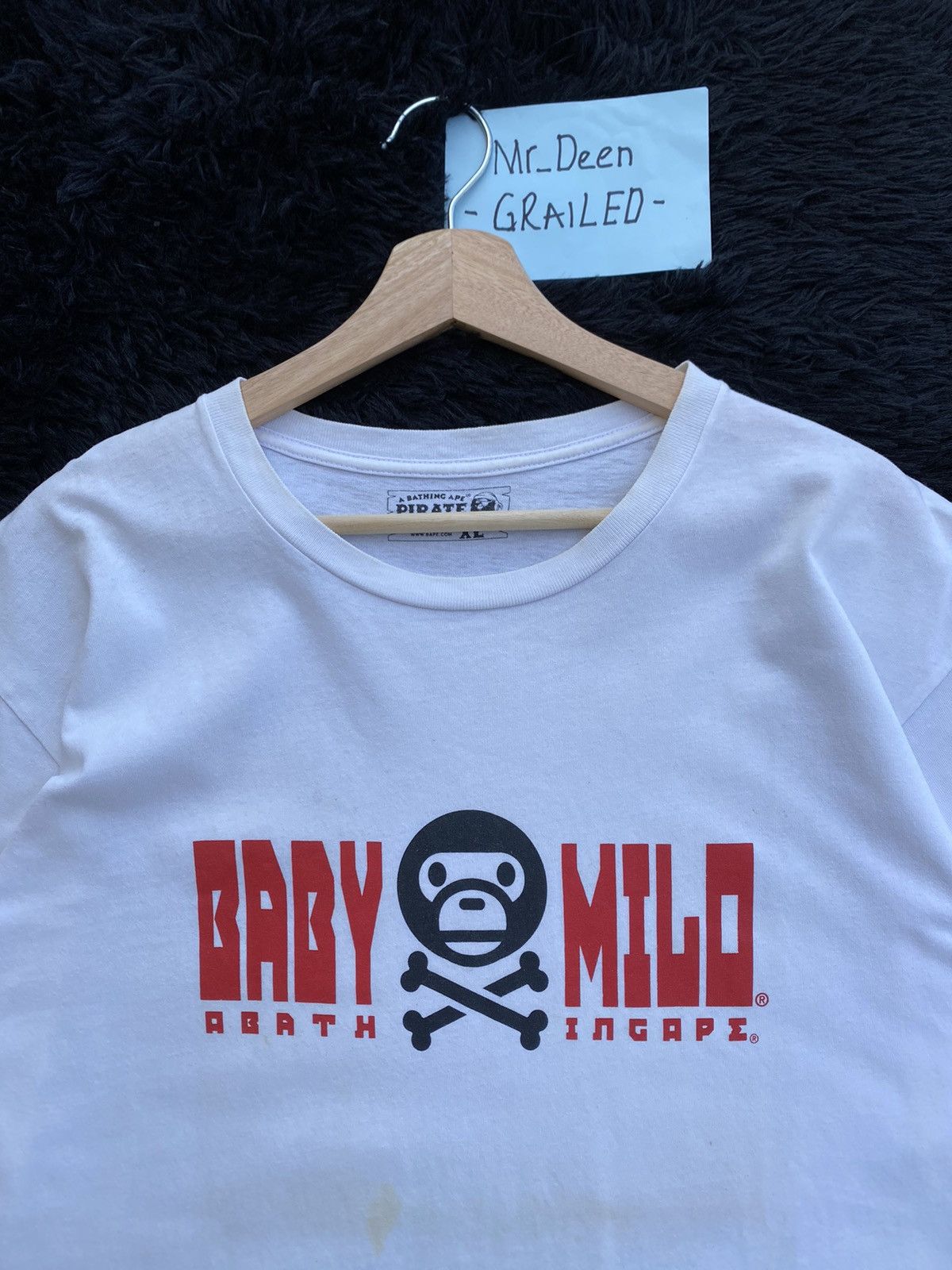 Bape Rare Baby Milo by BAPE A Bathing Ape Tshirt Size US XL / EU 56 / 4 - 3 Thumbnail