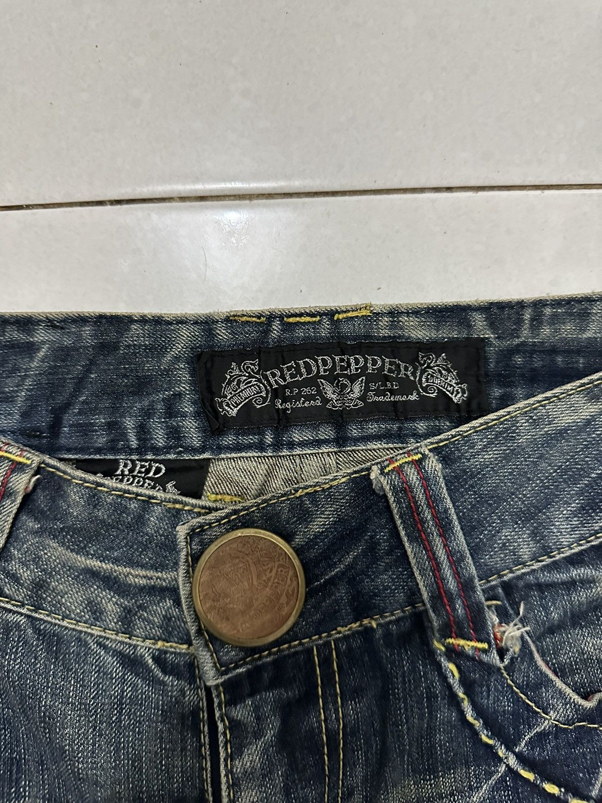Vintage VTG Distress Red Pepper Japan & Co Jeans Size US 31 - 9 Thumbnail