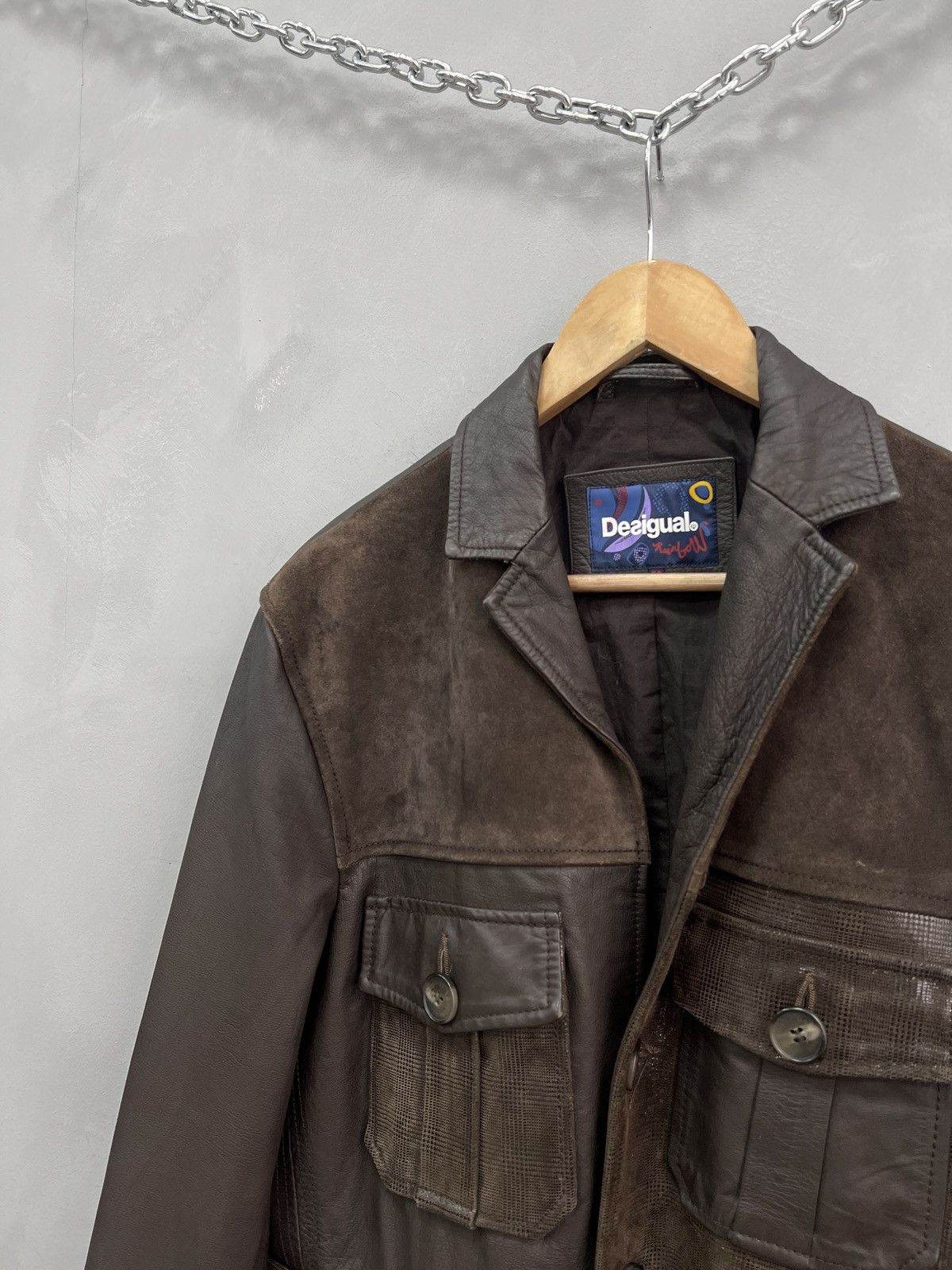 14th Addiction Rare 14thAddiction style leather blazer avant GARDE y2k Size US L / EU 52-54 / 3 - 3 Thumbnail