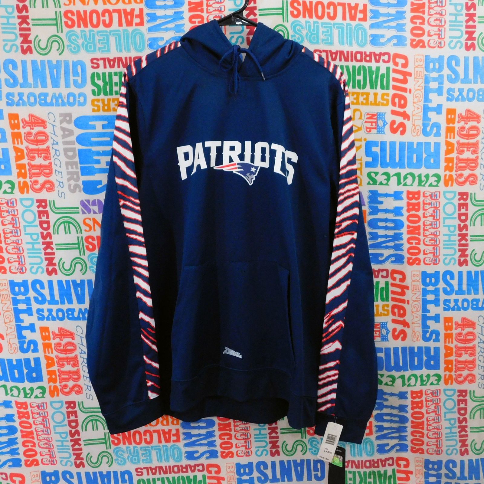 NFL NFL New England Patriots Zubaz Hoodie Size L New With Tags Size US L / EU 52-54 / 3 - 1 Thumbnail