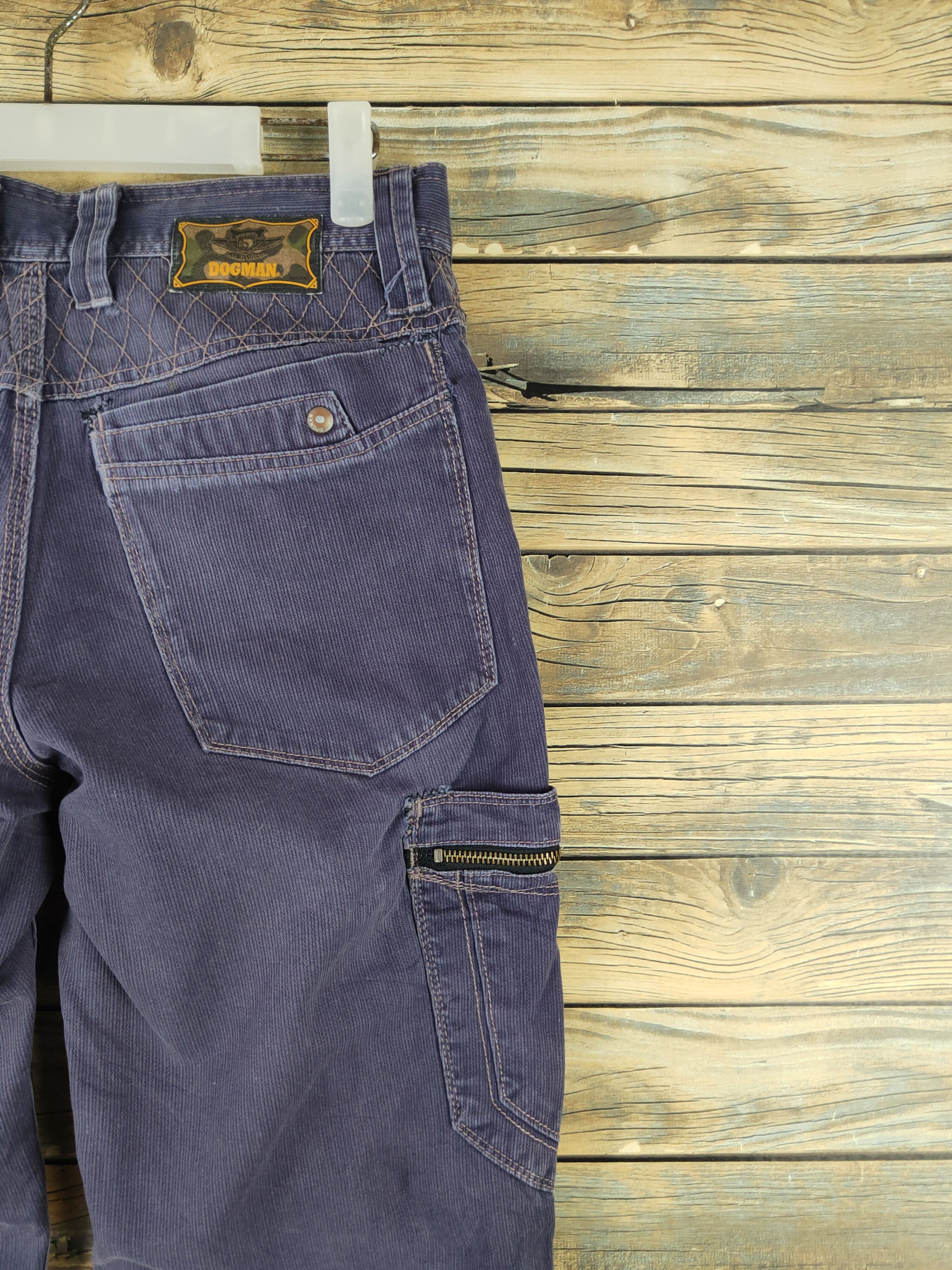 Japanese Brand DL Dogman Purple Faded Multipocket Cargo Pants #1956 Size US 29 - 13 Thumbnail
