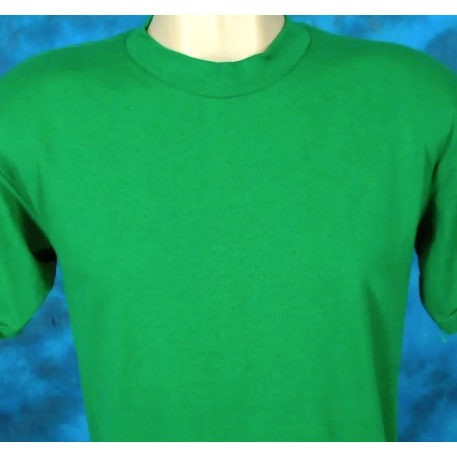 Vintage VINTAGE Sportswear T-Shirt Mens Medium Green 80s 90s Cotton Polyester NOS Short Sleeve Crew Neck Size US M / EU 48-50 / 2 - 2 Thumbnail