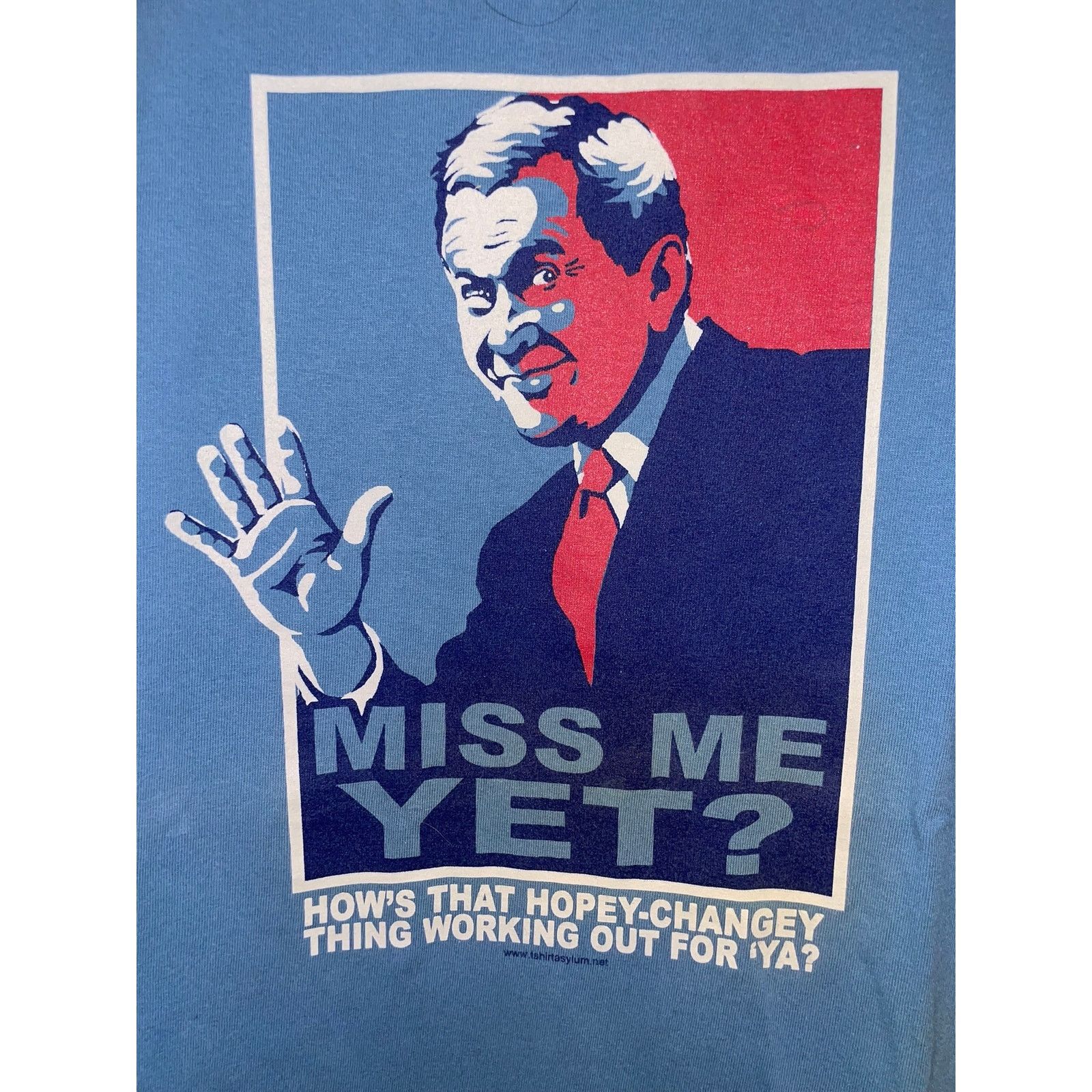 Alstyle Vintage George Bush Shirt Miss Me Yet President Election XL Size US XL / EU 56 / 4 - 2 Thumbnail