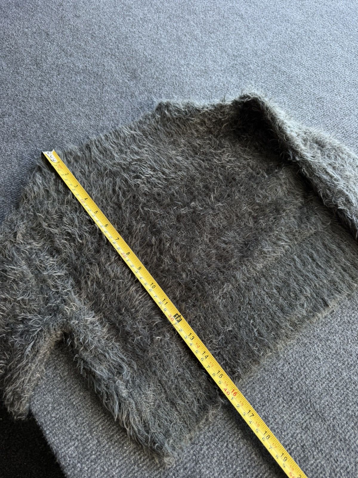 If Six Was Nine Fuzzy Japanese 00s Cropped Mohair Like Knit Bolero Cardigan Size S / US 4 / IT 40 - 13 Thumbnail