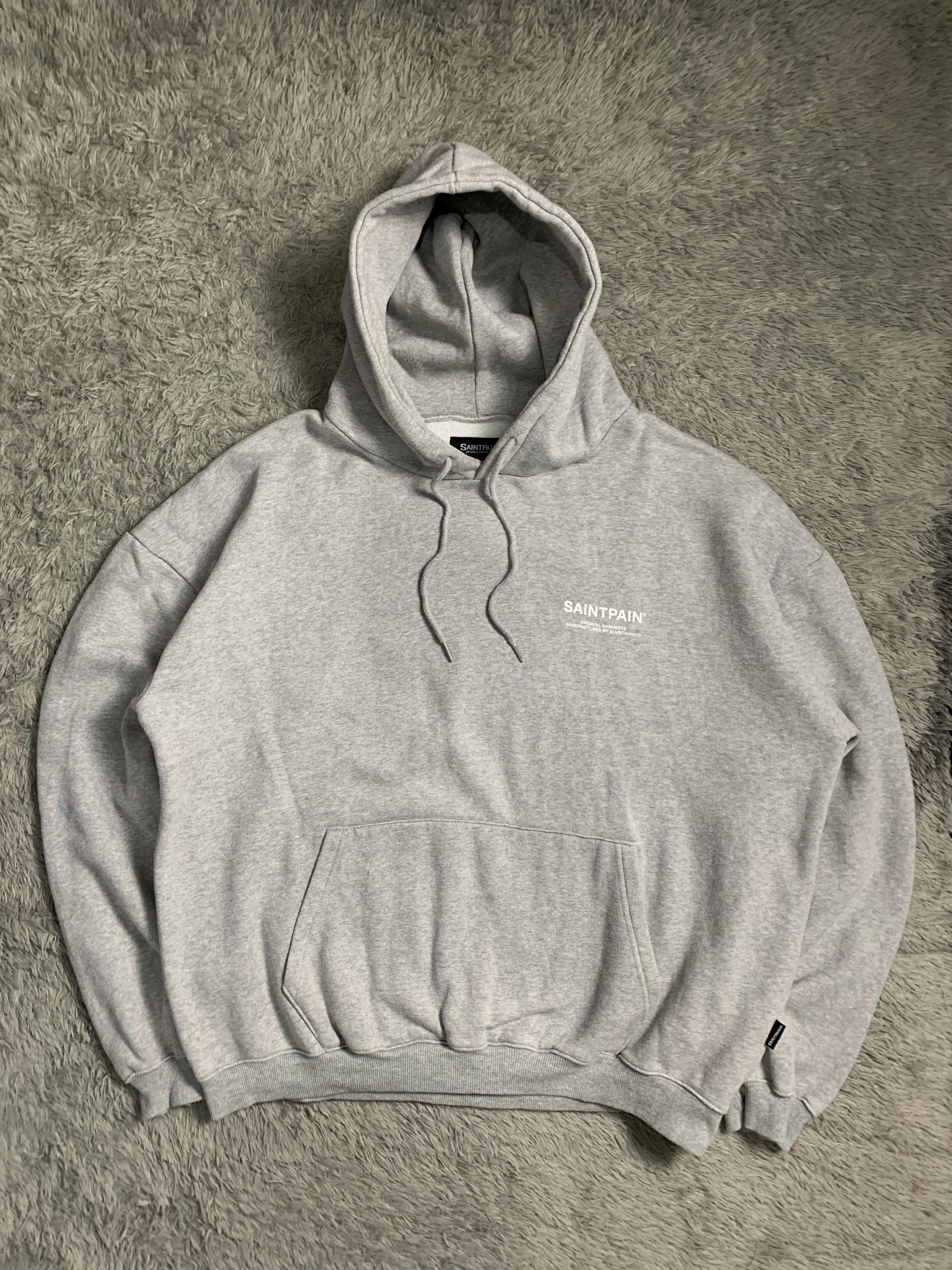 Japanese Brand Saint Paint Hoodie Off White Essentials Style Size US L / EU 52-54 / 3 - 1 Thumbnail